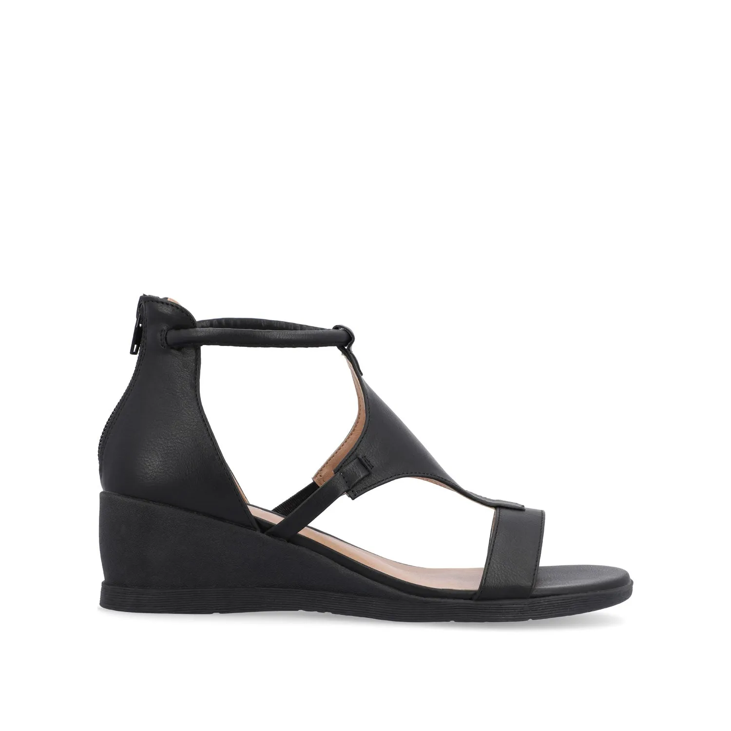 TRAYLE GLADIATOR SANDALS IN FAUX LEATHER balance wear