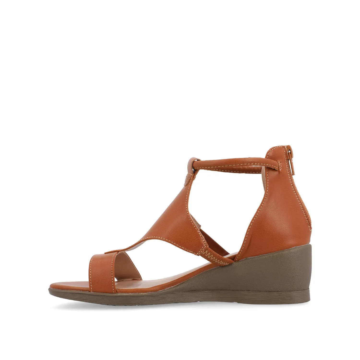 TRAYLE GLADIATOR SANDALS IN FAUX LEATHER balance wear