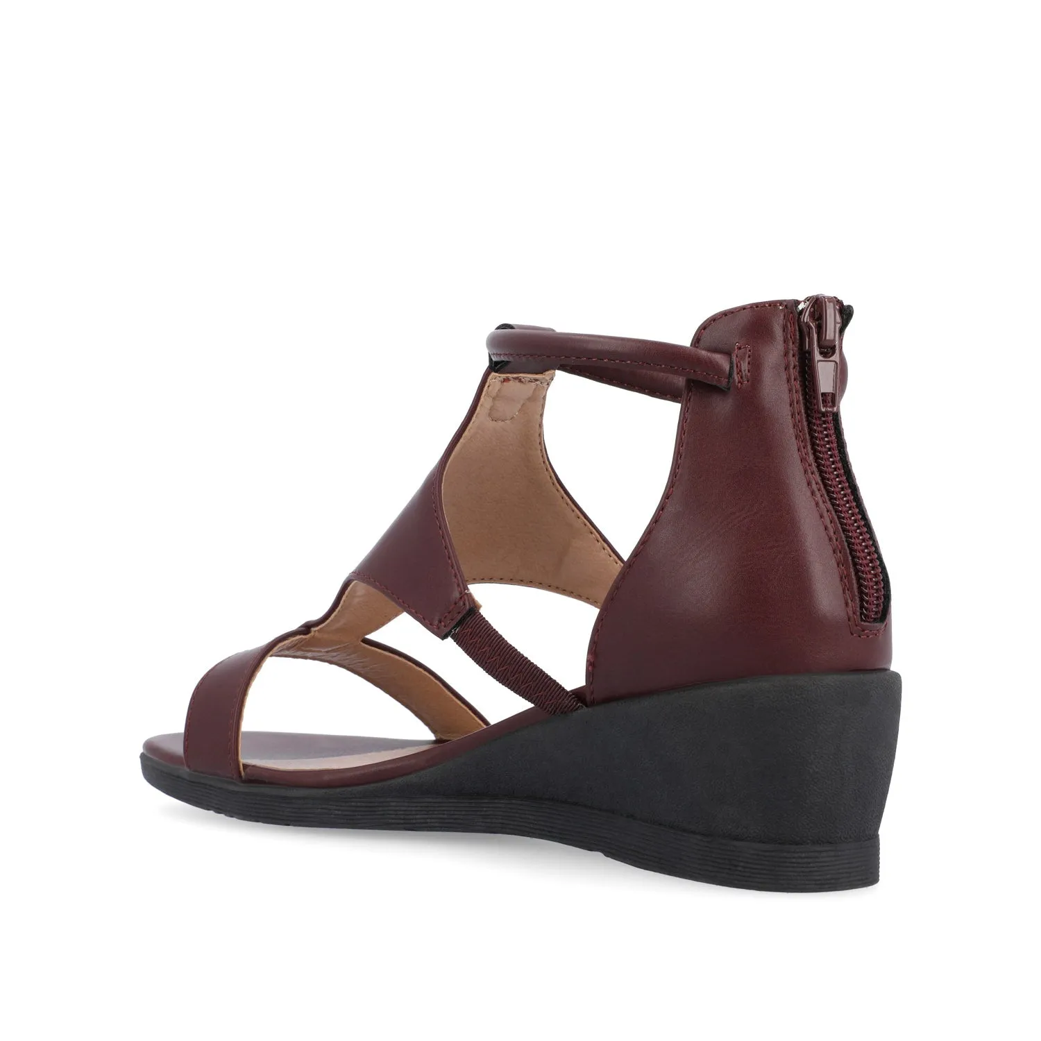 TRAYLE GLADIATOR SANDALS IN FAUX LEATHER balance wear