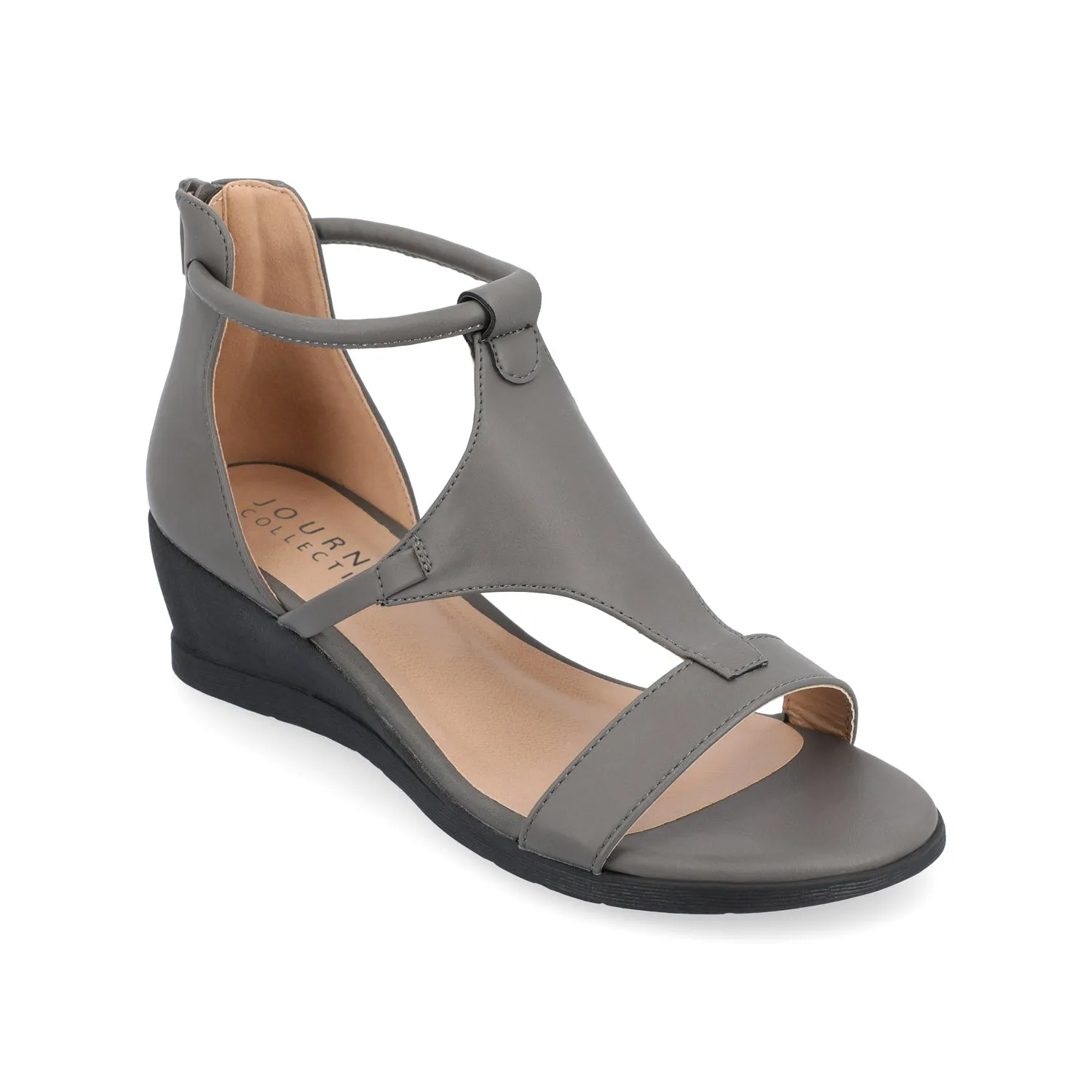 TRAYLE GLADIATOR SANDALS IN FAUX LEATHER balance wear