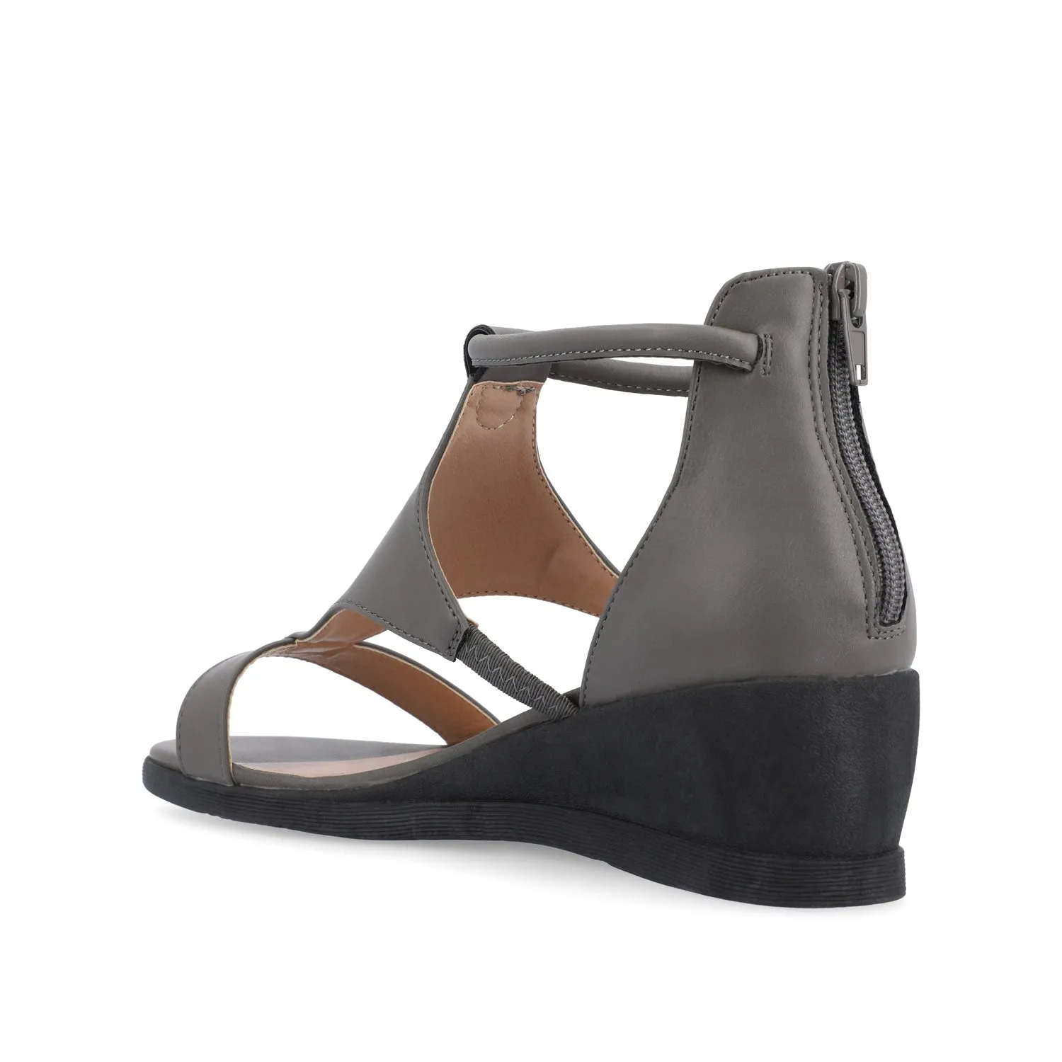 TRAYLE GLADIATOR SANDALS IN FAUX LEATHER balance wear