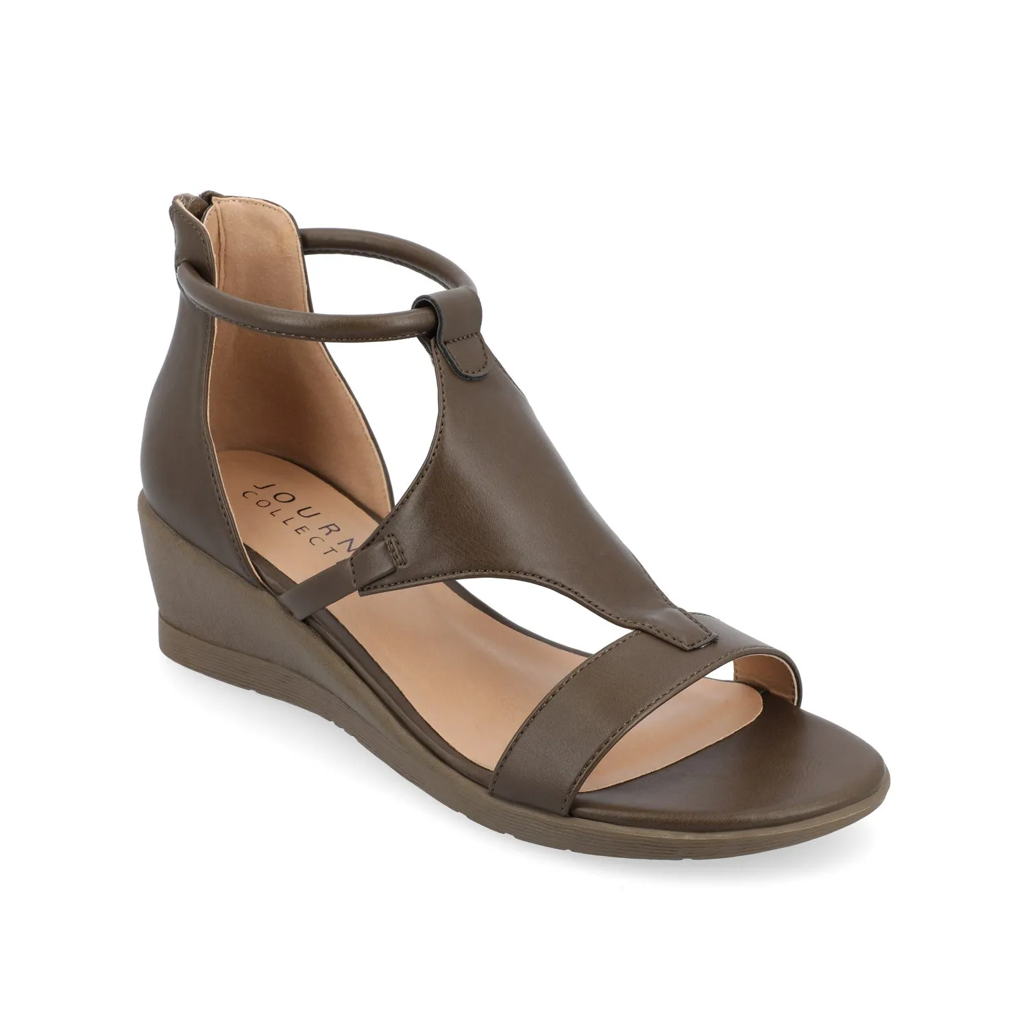 TRAYLE GLADIATOR SANDALS IN FAUX LEATHER balance wear