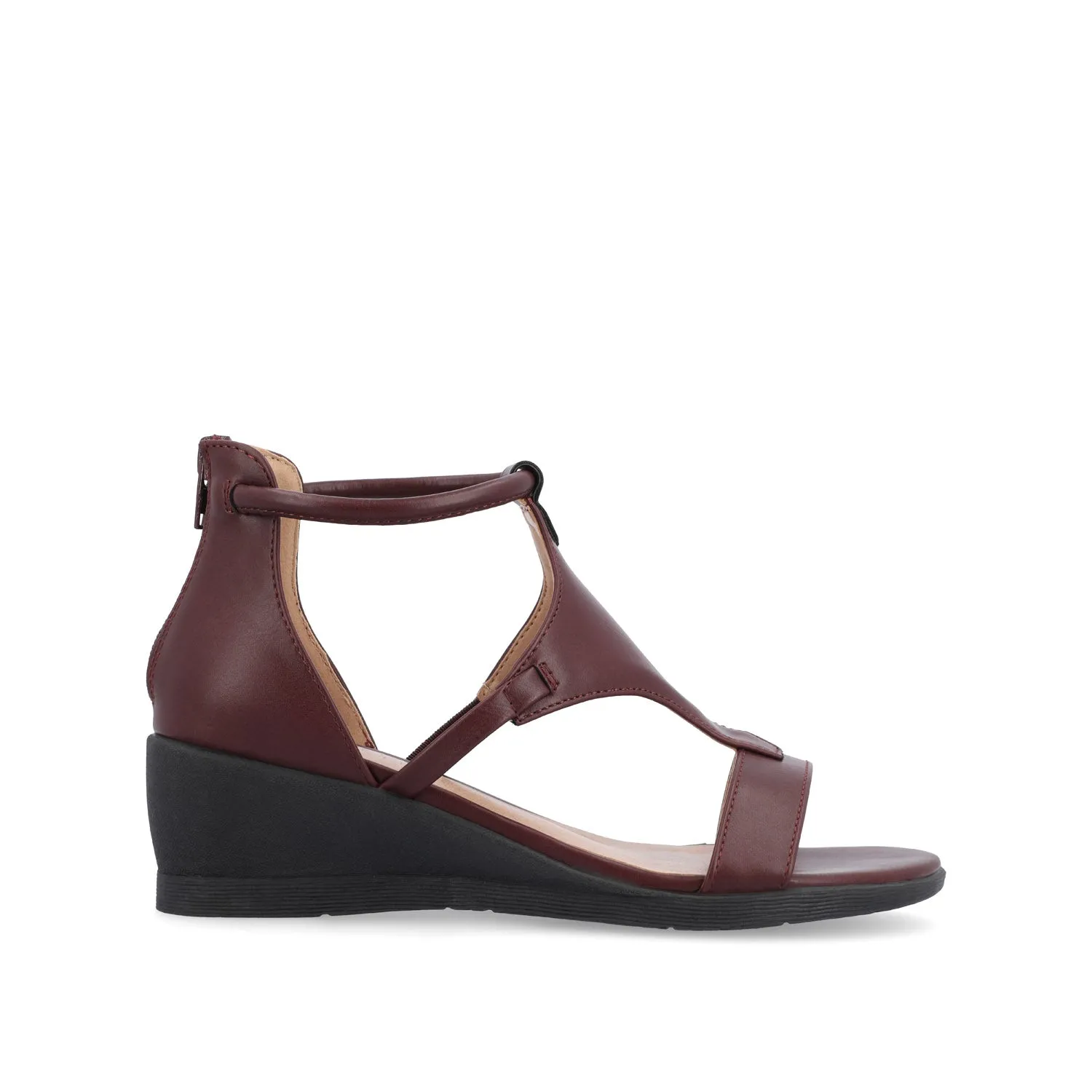 TRAYLE GLADIATOR SANDALS IN FAUX LEATHER balance wear