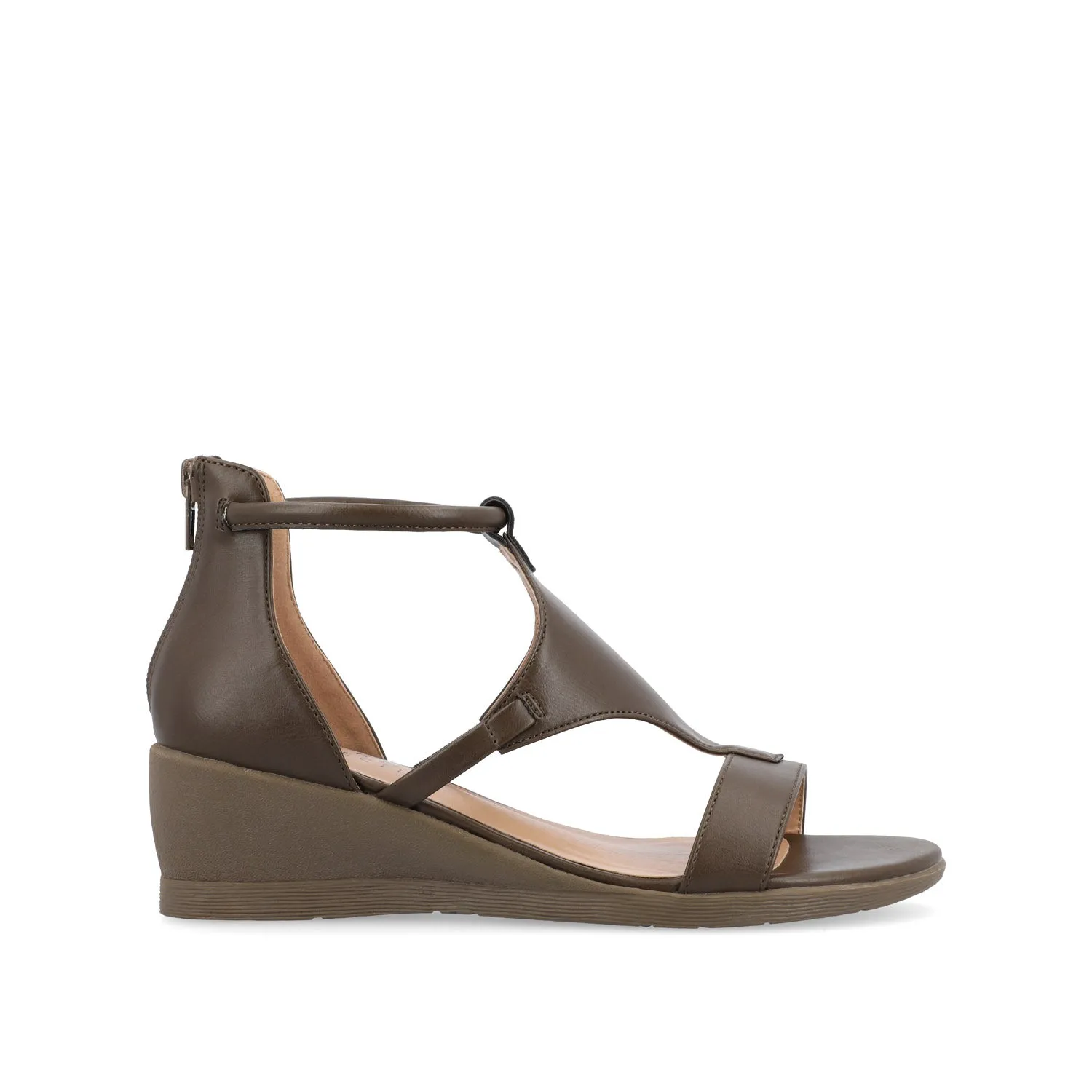 TRAYLE GLADIATOR SANDALS IN FAUX LEATHER balance wear