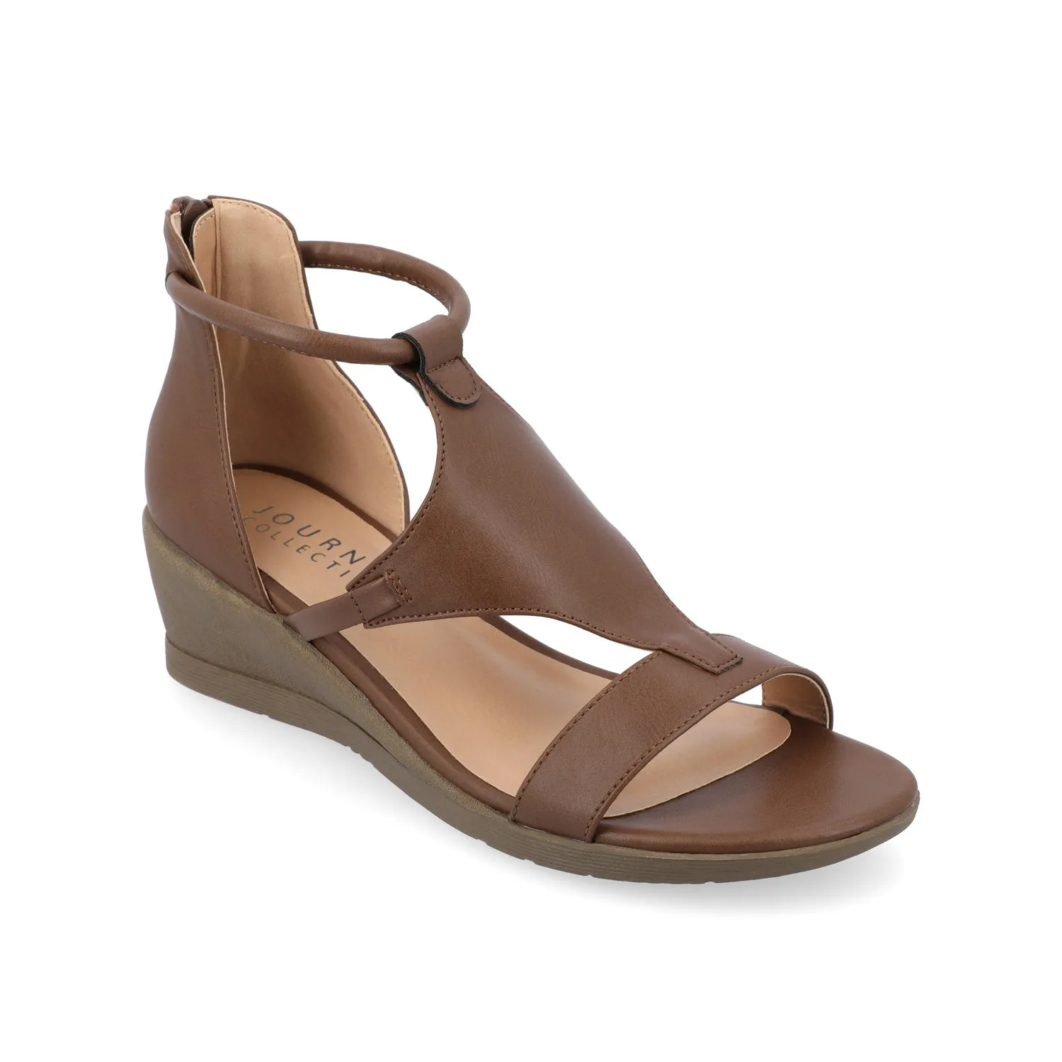 TRAYLE GLADIATOR SANDALS IN FAUX LEATHER balance wear
