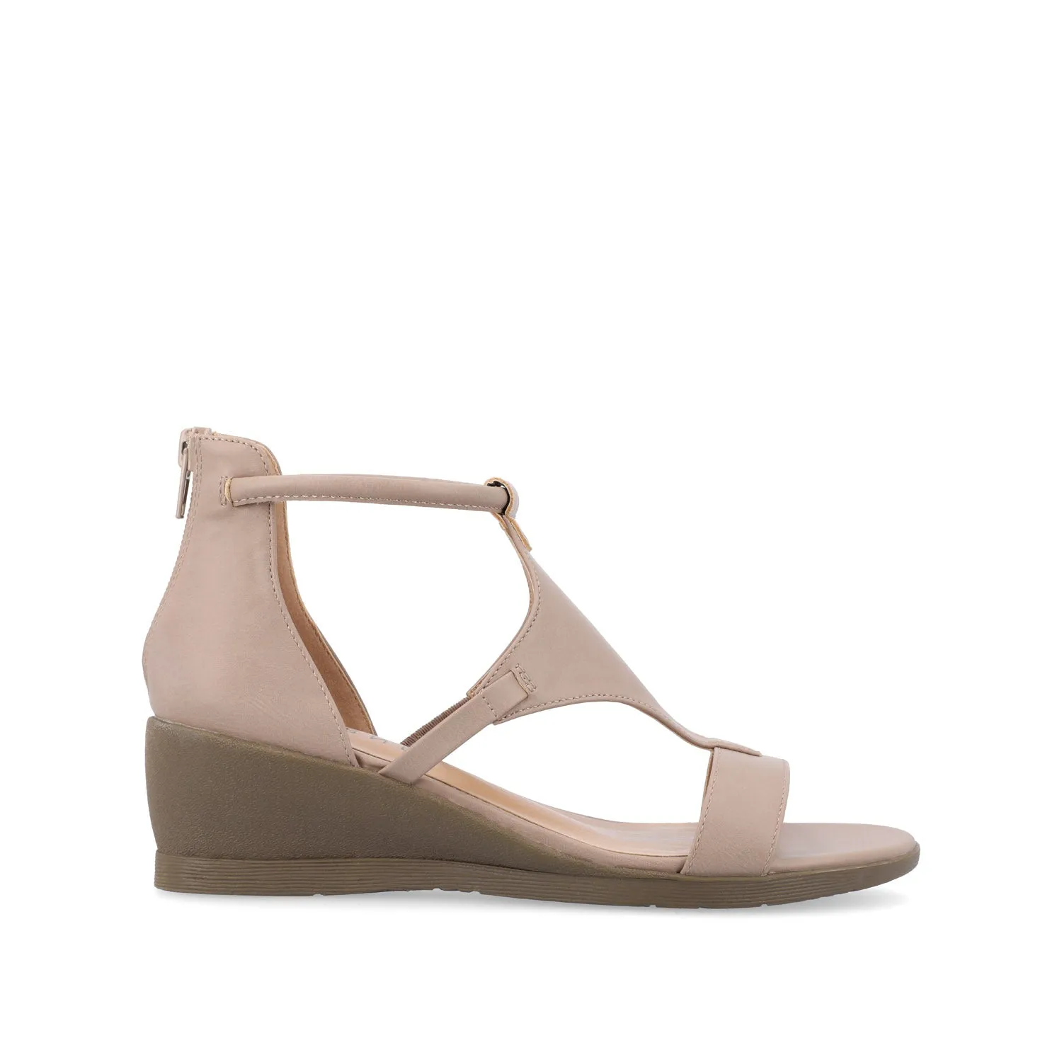 TRAYLE WEDGE GLADIATOR SANDALS IN WIDE minimal vibe