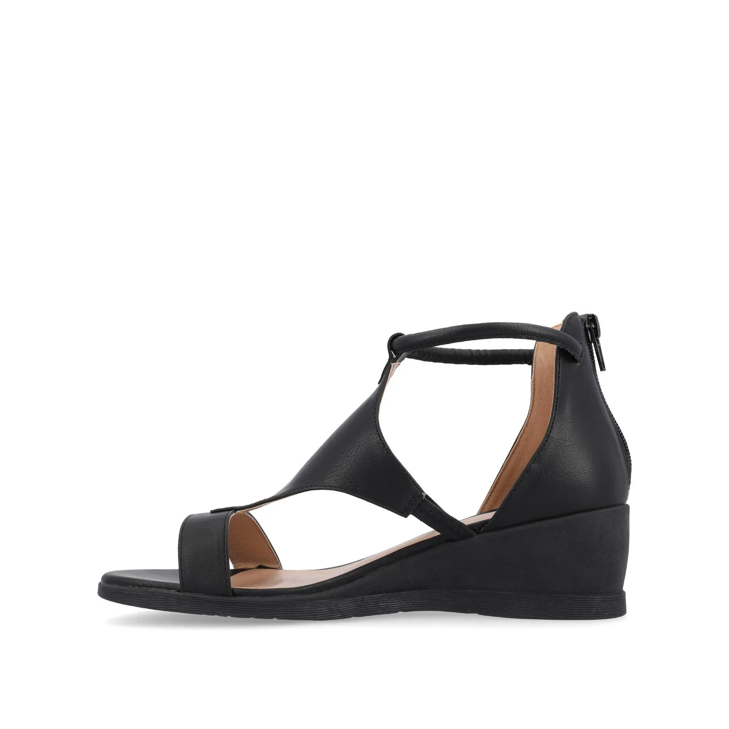 TRAYLE WEDGE GLADIATOR SANDALS IN WIDE minimal vibe