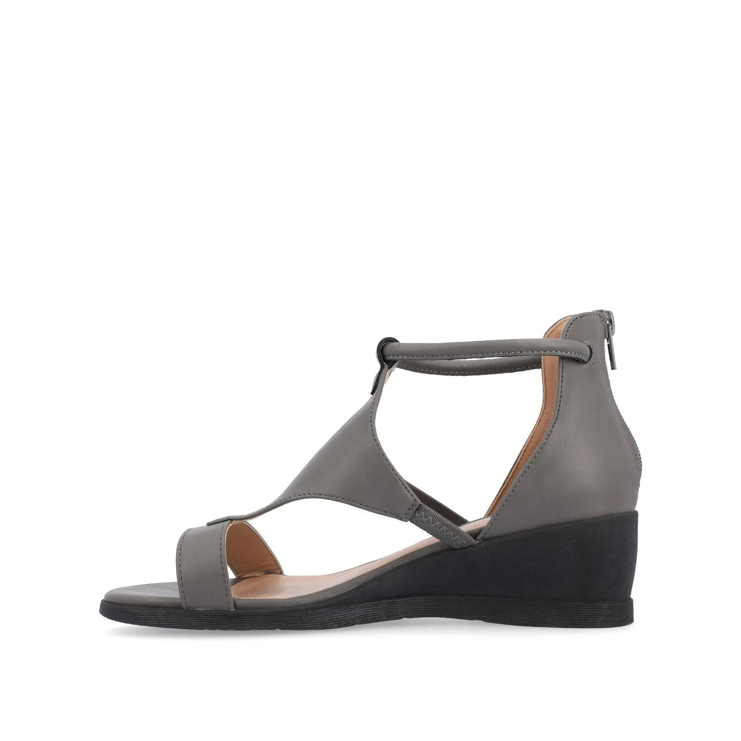 TRAYLE WEDGE GLADIATOR SANDALS IN WIDE minimal vibe
