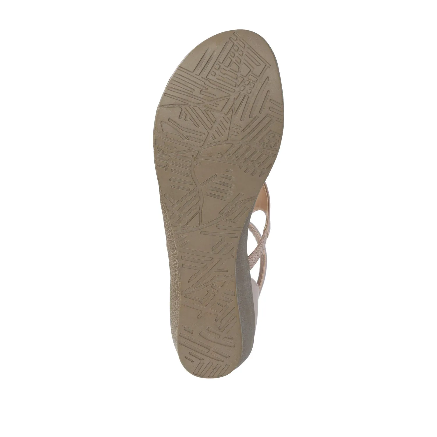 TRAYLE WEDGE GLADIATOR SANDALS IN WIDE minimal vibe