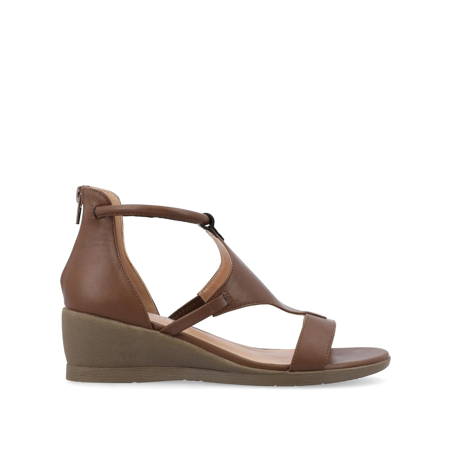 TRAYLE WEDGE GLADIATOR SANDALS IN WIDE minimal vibe