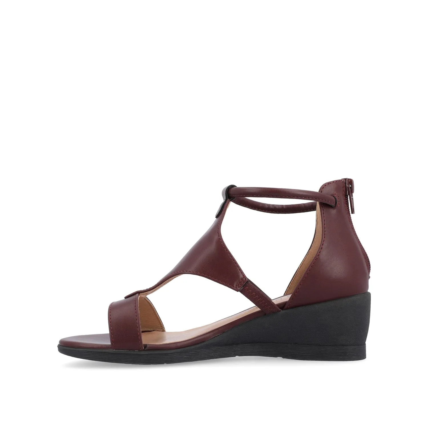 TRAYLE WEDGE GLADIATOR SANDALS IN WIDE minimal vibe