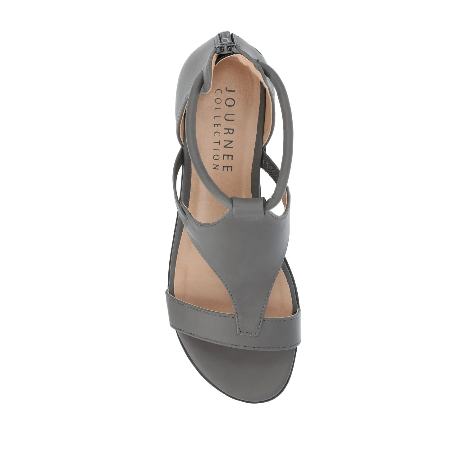 TRAYLE WEDGE GLADIATOR SANDALS IN WIDE minimal vibe