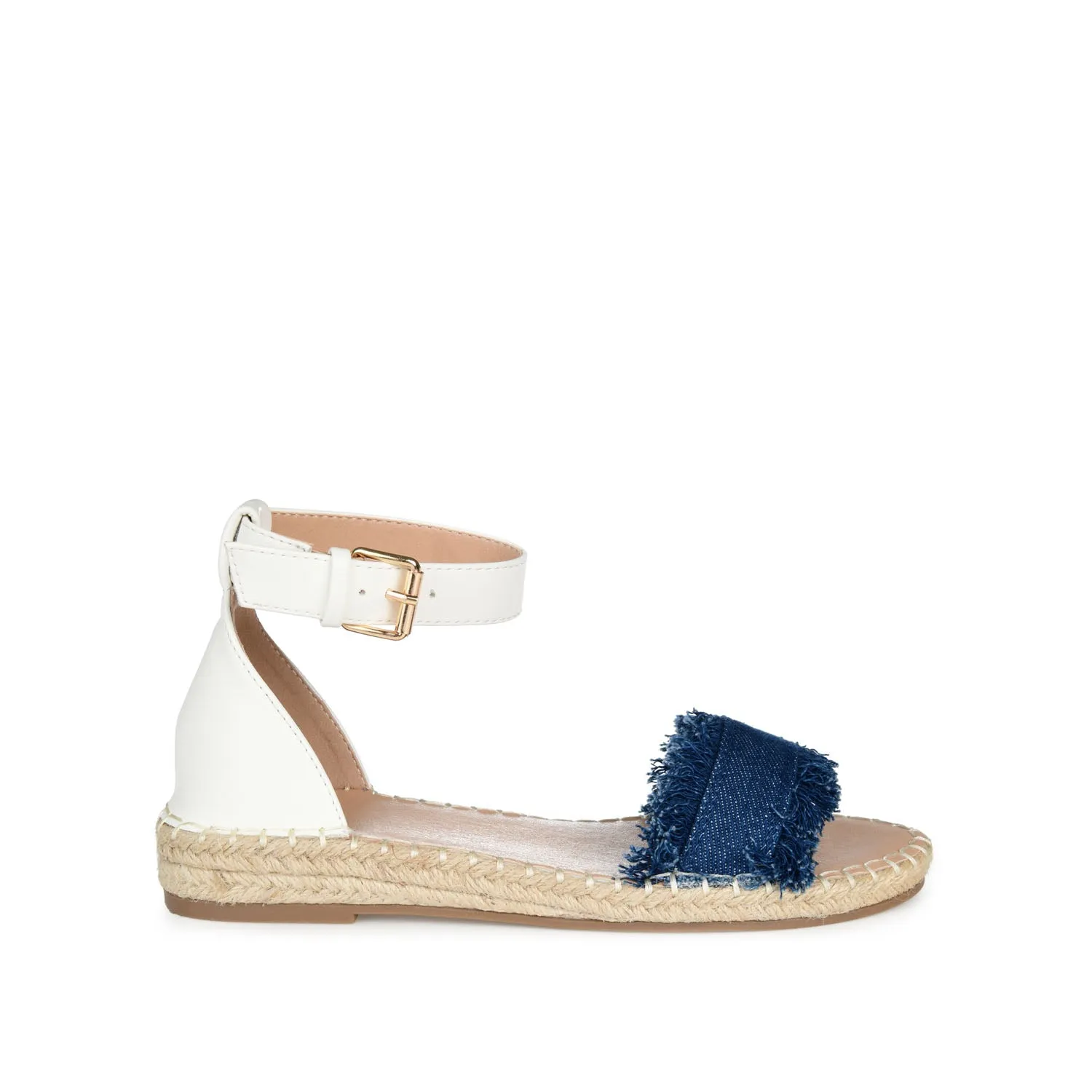 TRISTEEN ESPADRILLE SANDALS IN FABRIC light sole