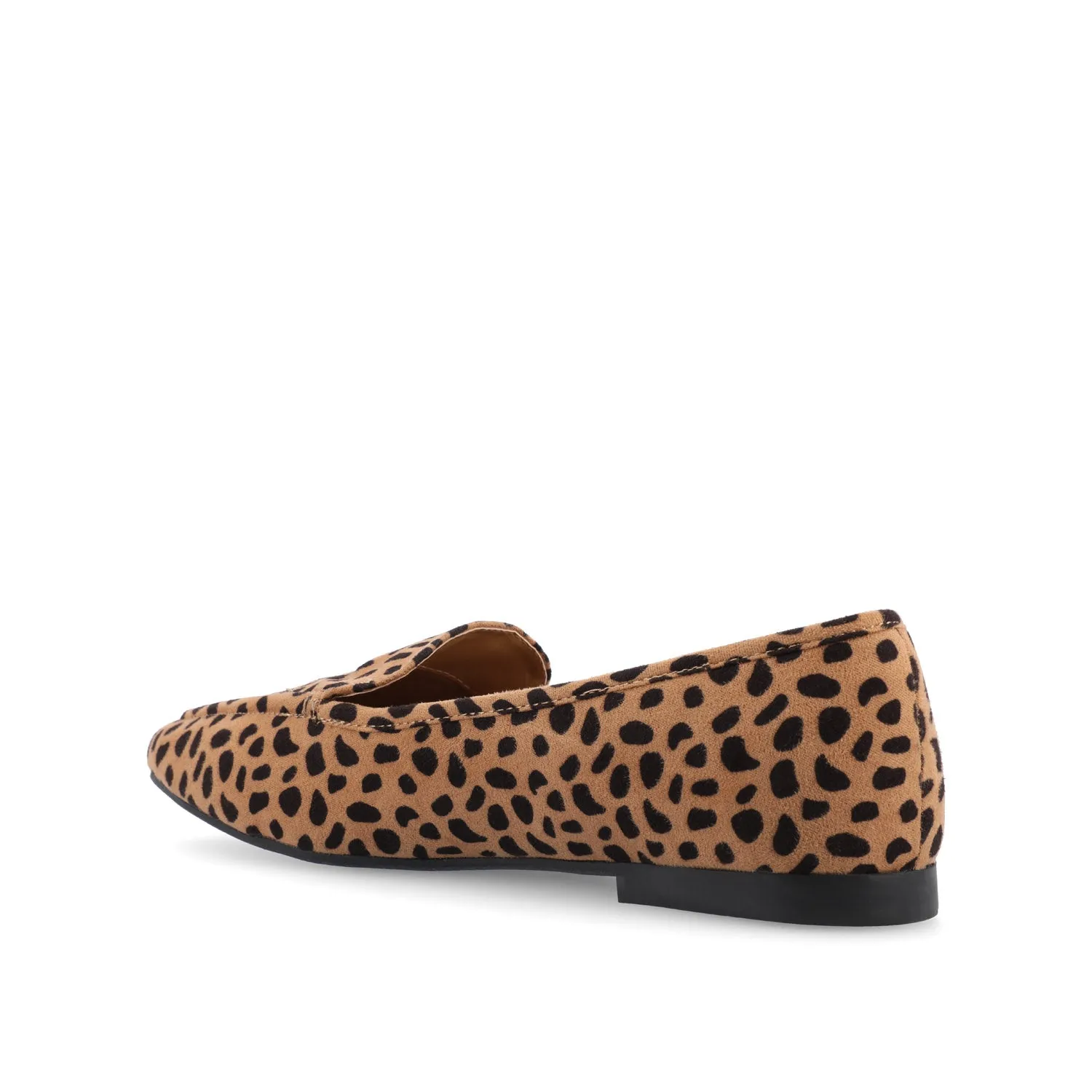 TULLIE SLIP-ON LOAFER FLATS IN FAUX SUEDE city look
