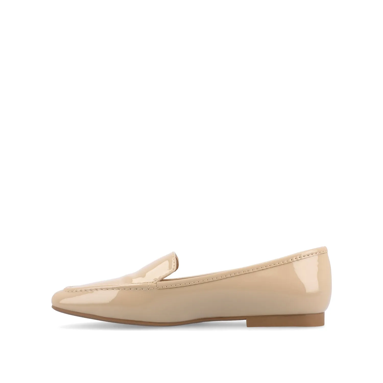 TULLIE SLIP-ON LOAFER FLATS IN FAUX SUEDE city look