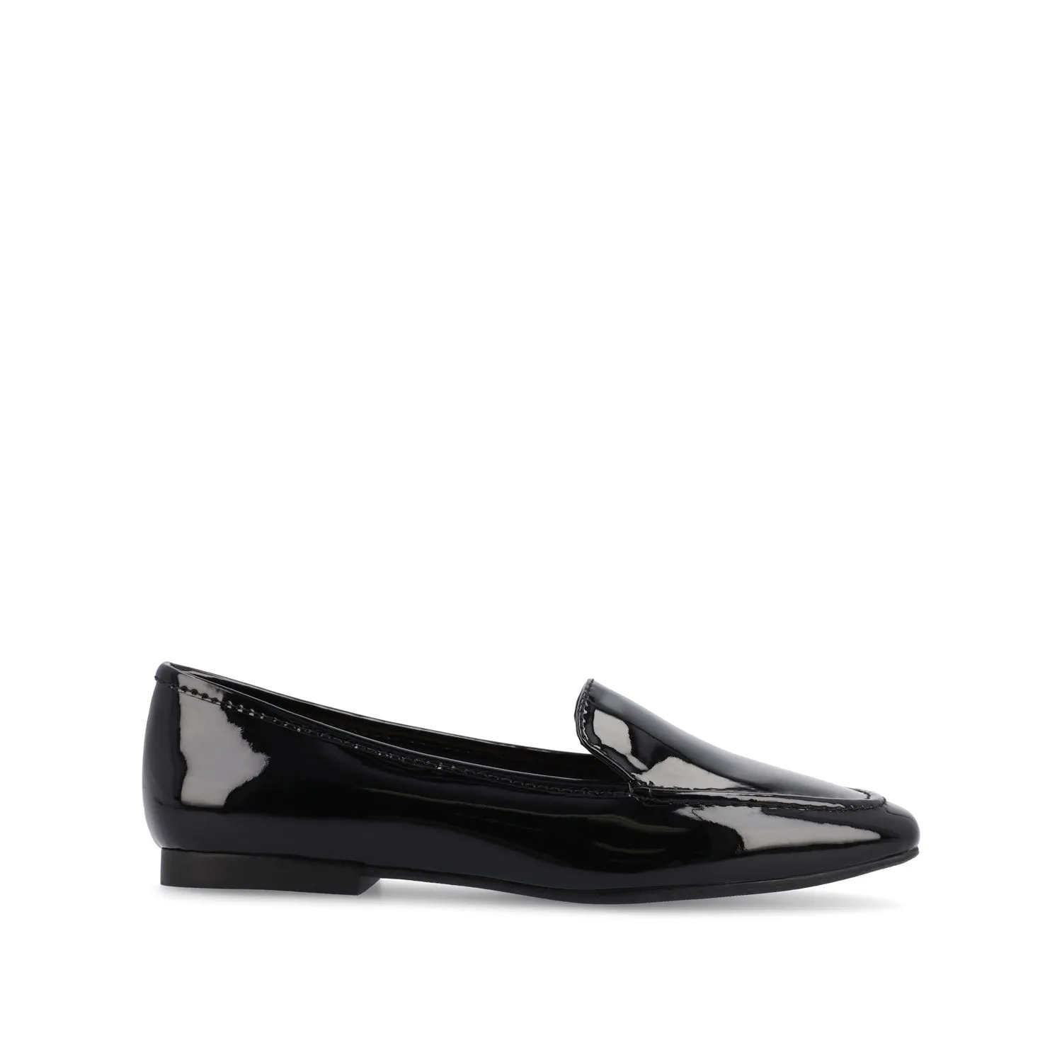 TULLIE SLIP-ON LOAFER FLATS IN FAUX SUEDE city look