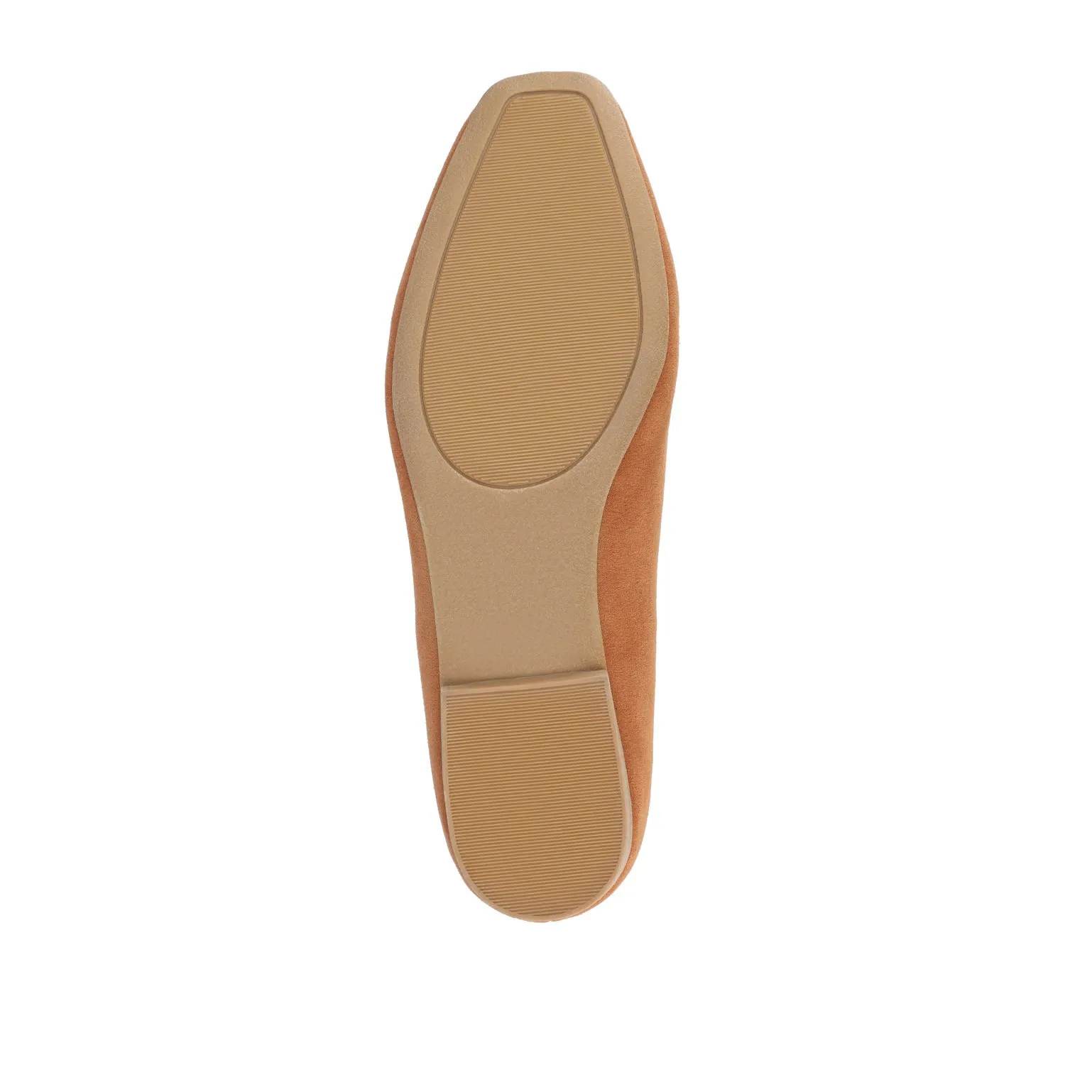 TULLIE SLIP-ON LOAFER FLATS IN FAUX SUEDE city look