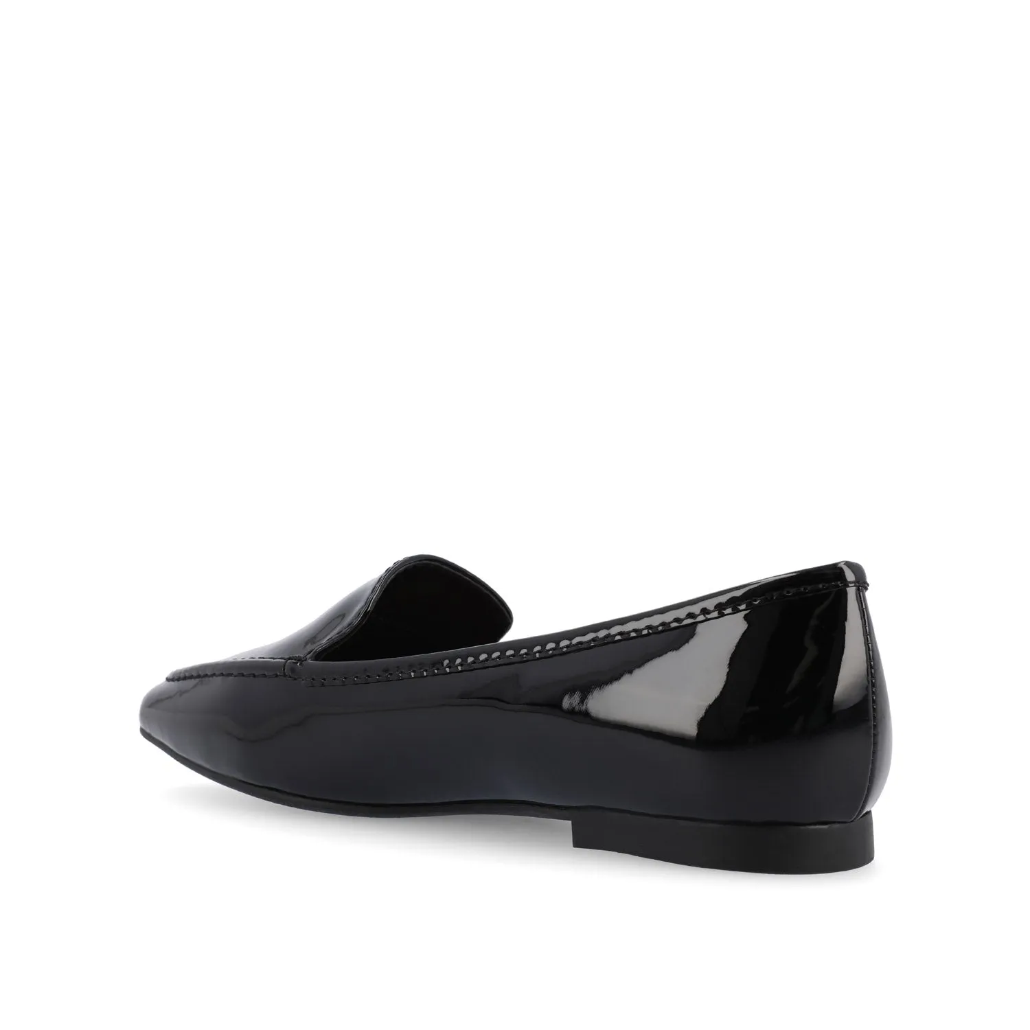 TULLIE SLIP-ON LOAFER FLATS IN FAUX SUEDE city look