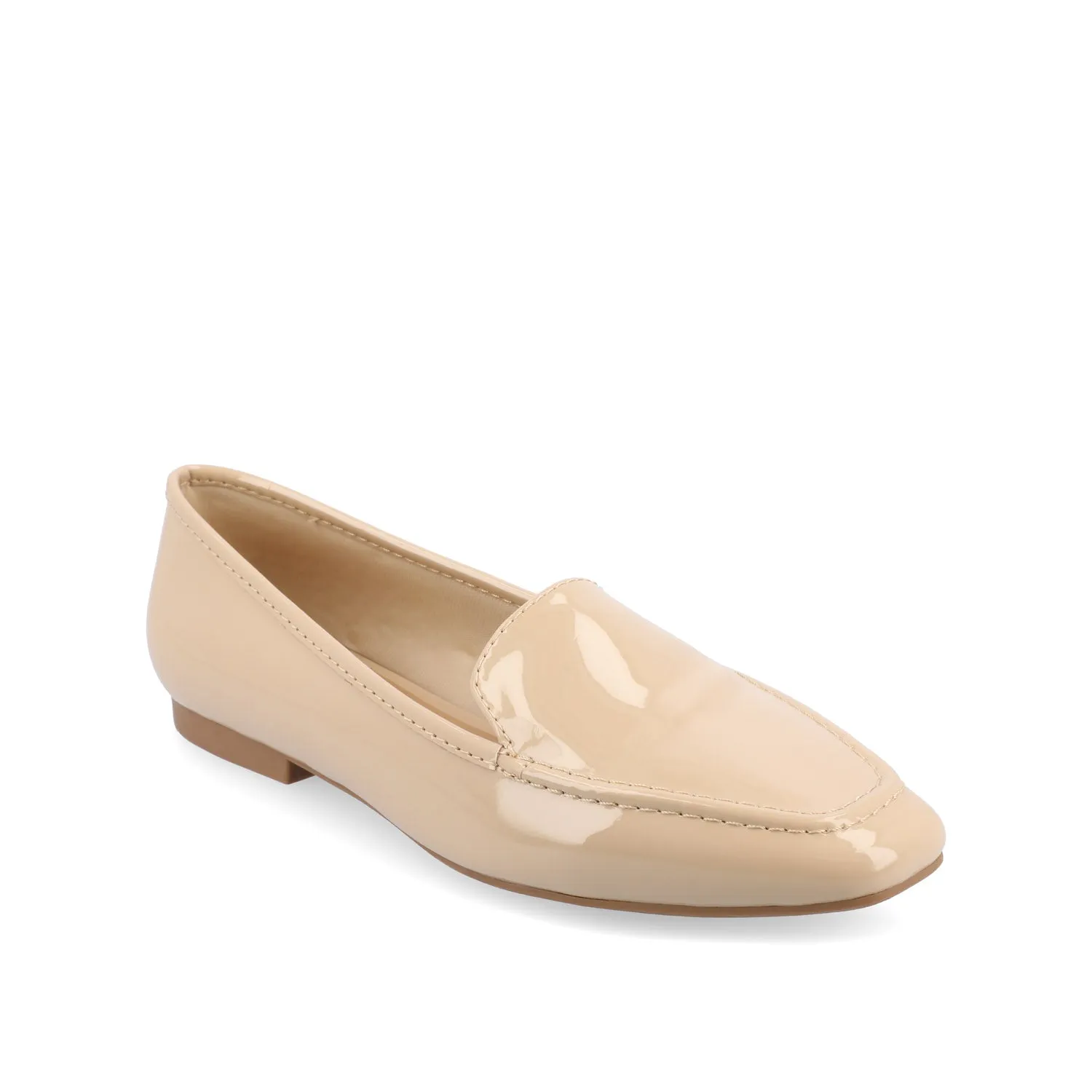TULLIE SLIP-ON LOAFER FLATS IN FAUX SUEDE city look