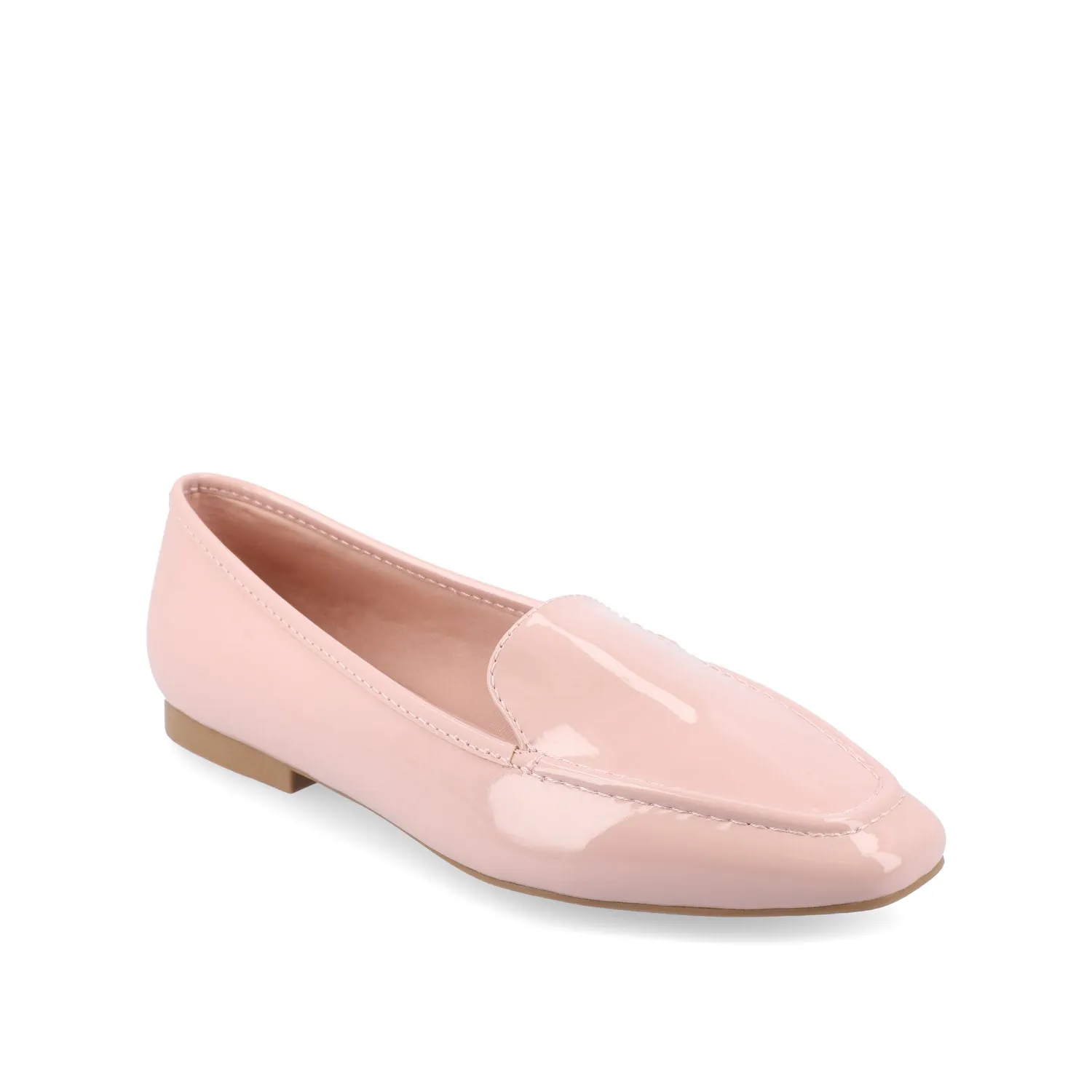 TULLIE SLIP-ON LOAFER FLATS IN FAUX SUEDE city look