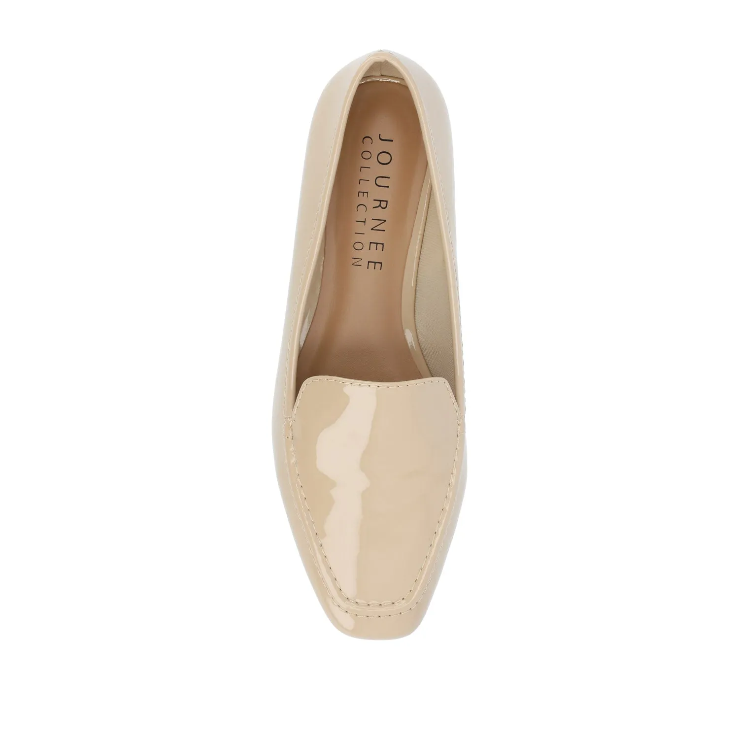 TULLIE SLIP-ON LOAFER FLATS IN FAUX SUEDE city look