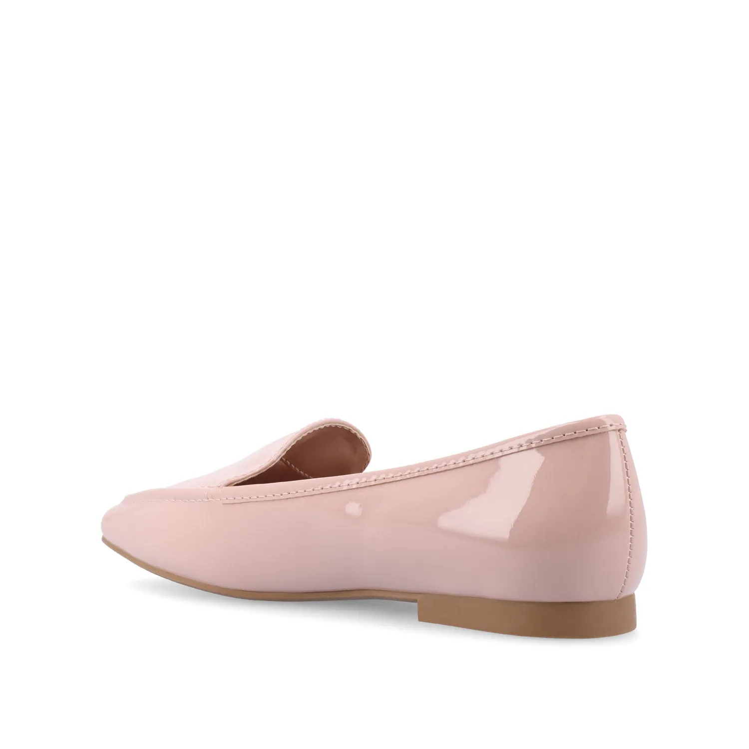 TULLIE SLIP-ON LOAFER FLATS IN FAUX SUEDE city look