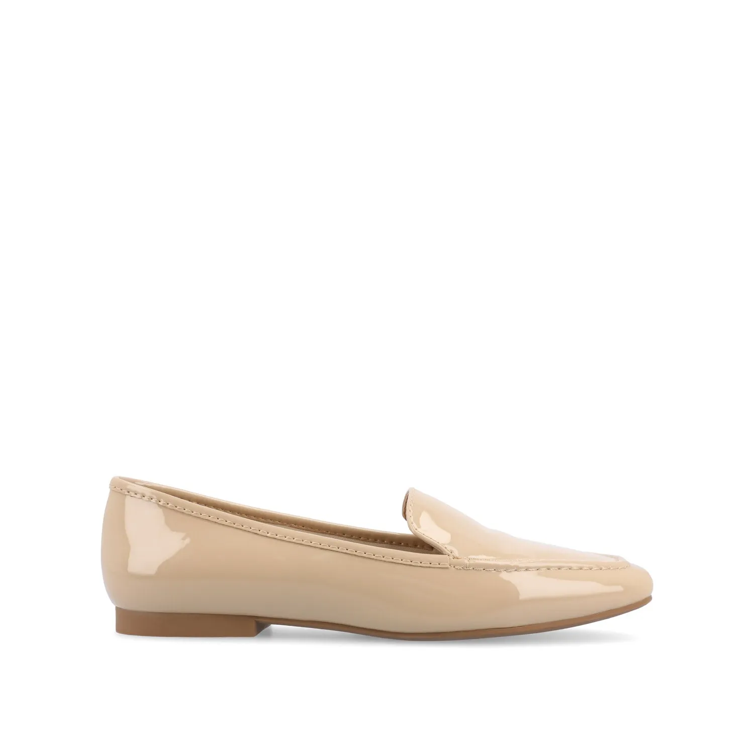 TULLIE SLIP-ON LOAFER FLATS IN FAUX SUEDE city look