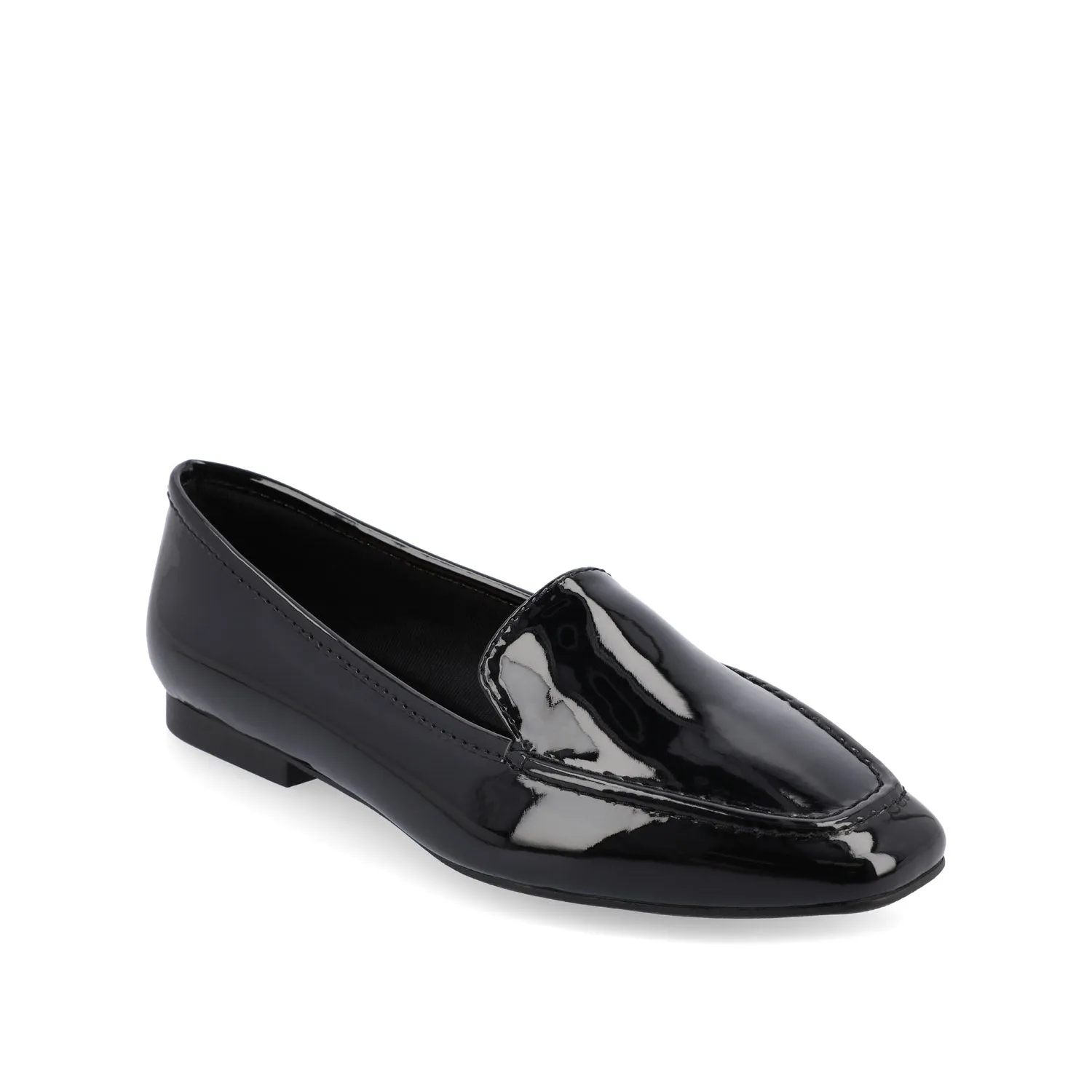 TULLIE SLIP-ON LOAFER FLATS IN FAUX SUEDE city look