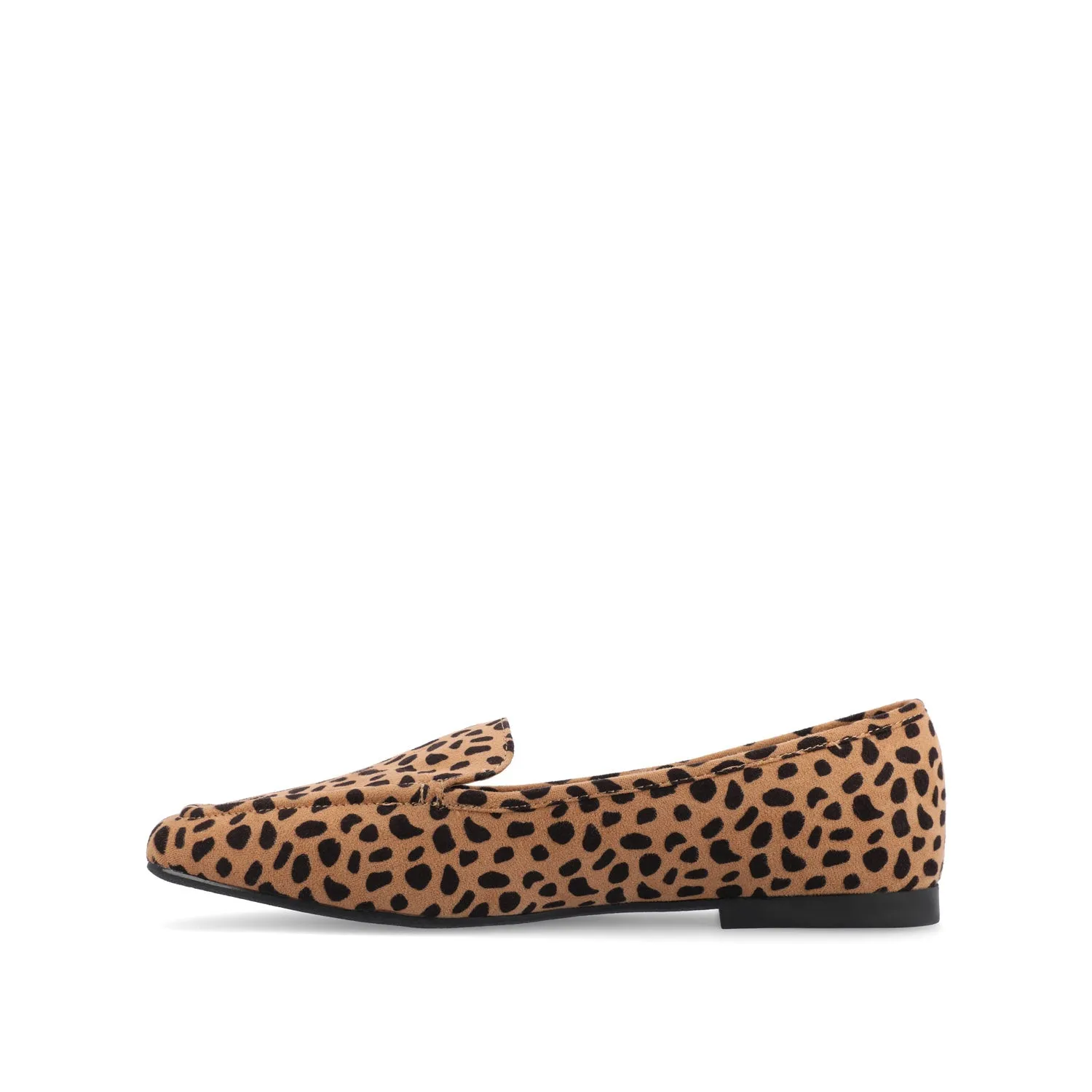 TULLIE SLIP-ON LOAFER FLATS IN FAUX SUEDE city look