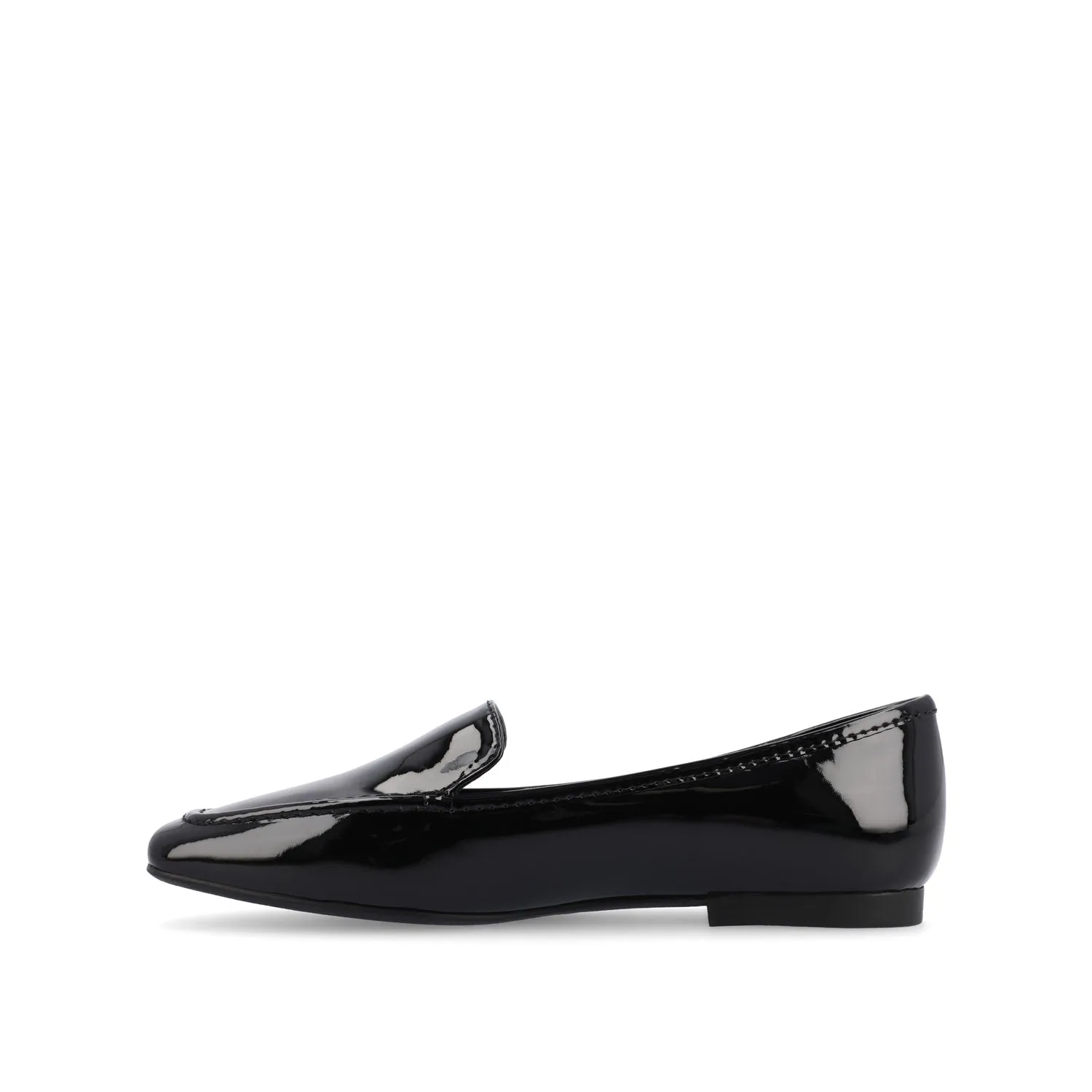 TULLIE SLIP-ON LOAFER FLATS IN FAUX SUEDE city look
