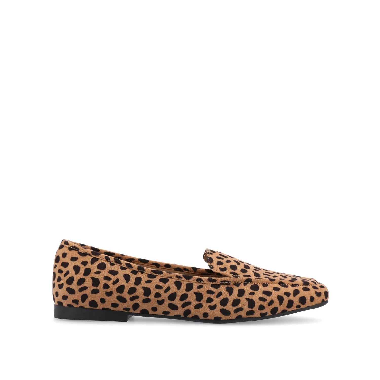 TULLIE SLIP-ON LOAFER FLATS IN FAUX SUEDE city look