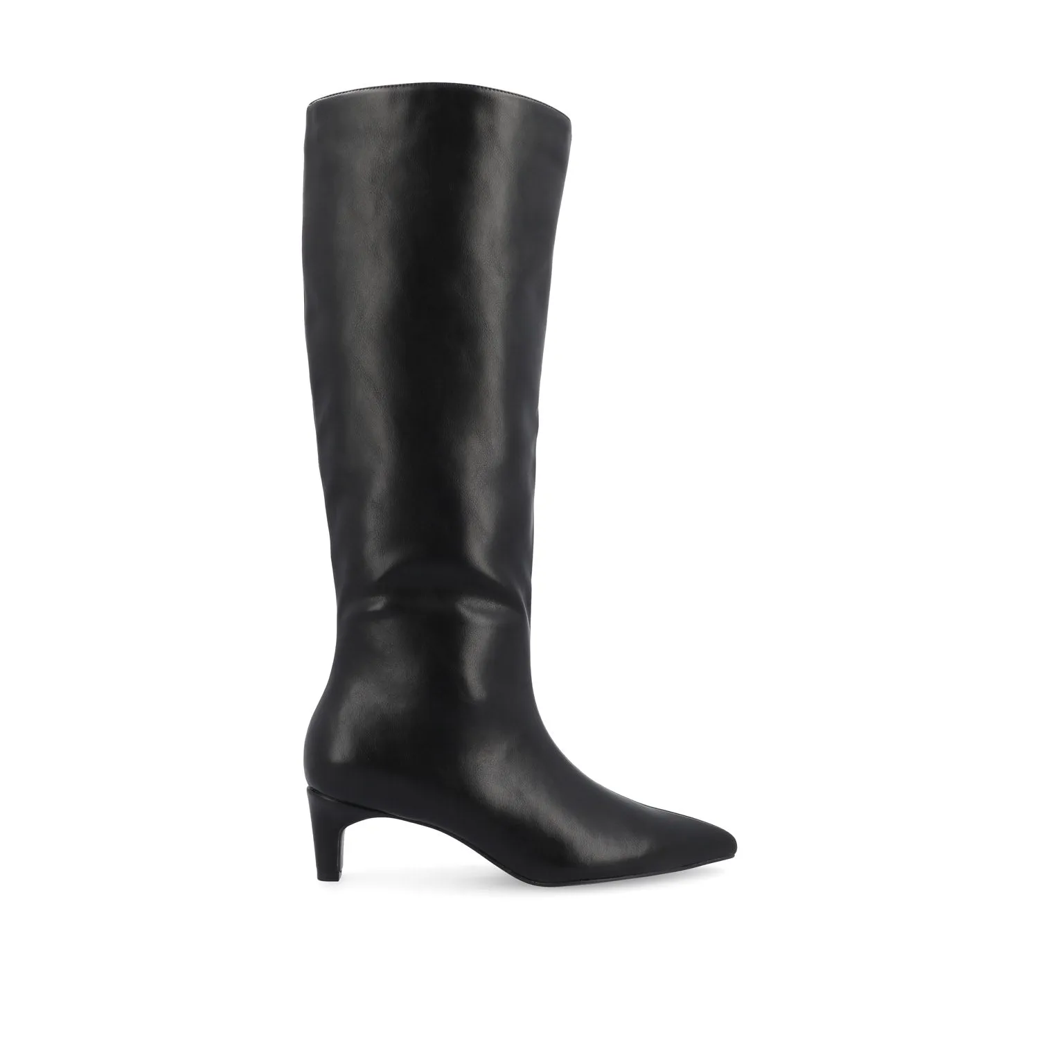 TULLIP KNEE HIGH BOOTS IN FAUX LEATHER forest vibe