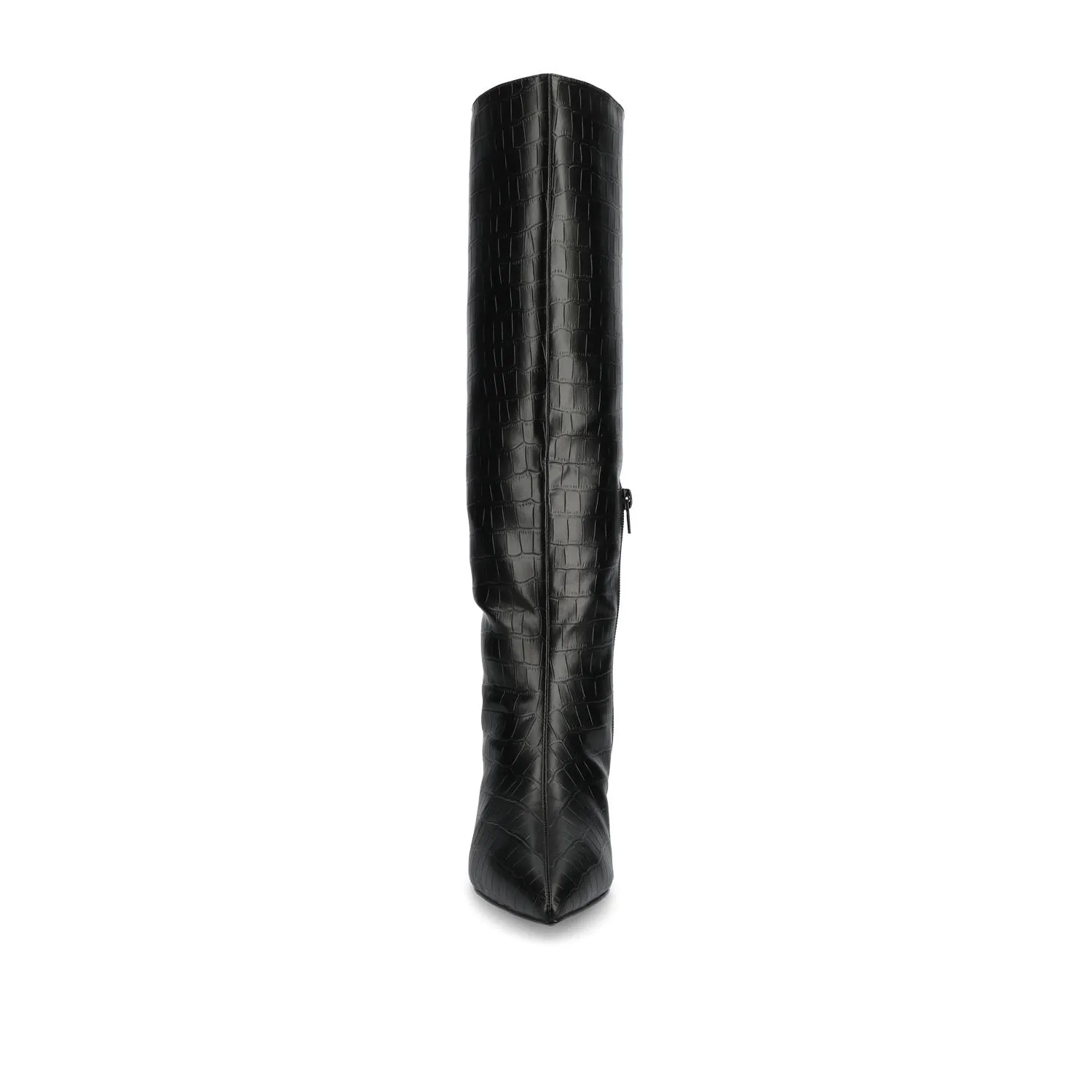 TULLIP KNEE HIGH BOOTS IN FAUX LEATHER forest vibe