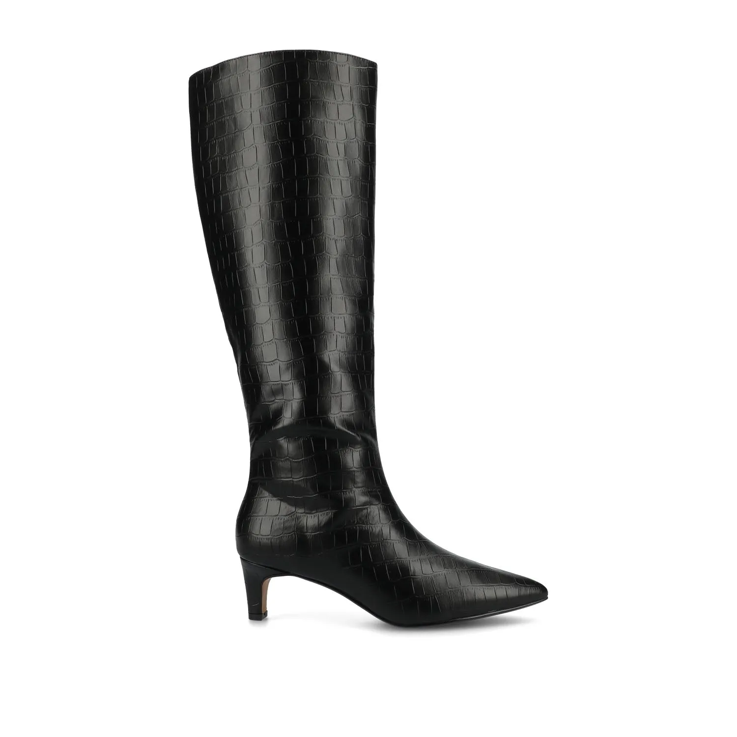 TULLIP KNEE HIGH BOOTS IN FAUX LEATHER forest vibe