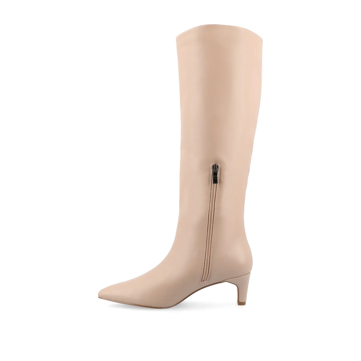 TULLIP KNEE HIGH BOOTS IN FAUX LEATHER forest vibe