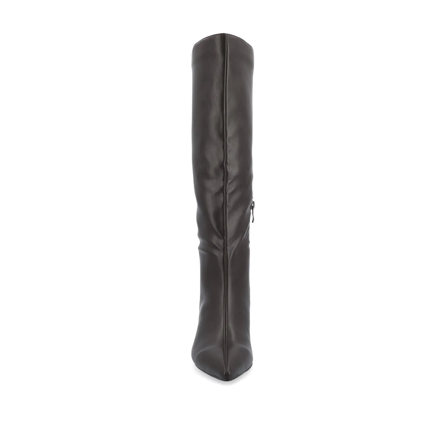 TULLIP KNEE HIGH BOOTS IN FAUX LEATHER forest vibe