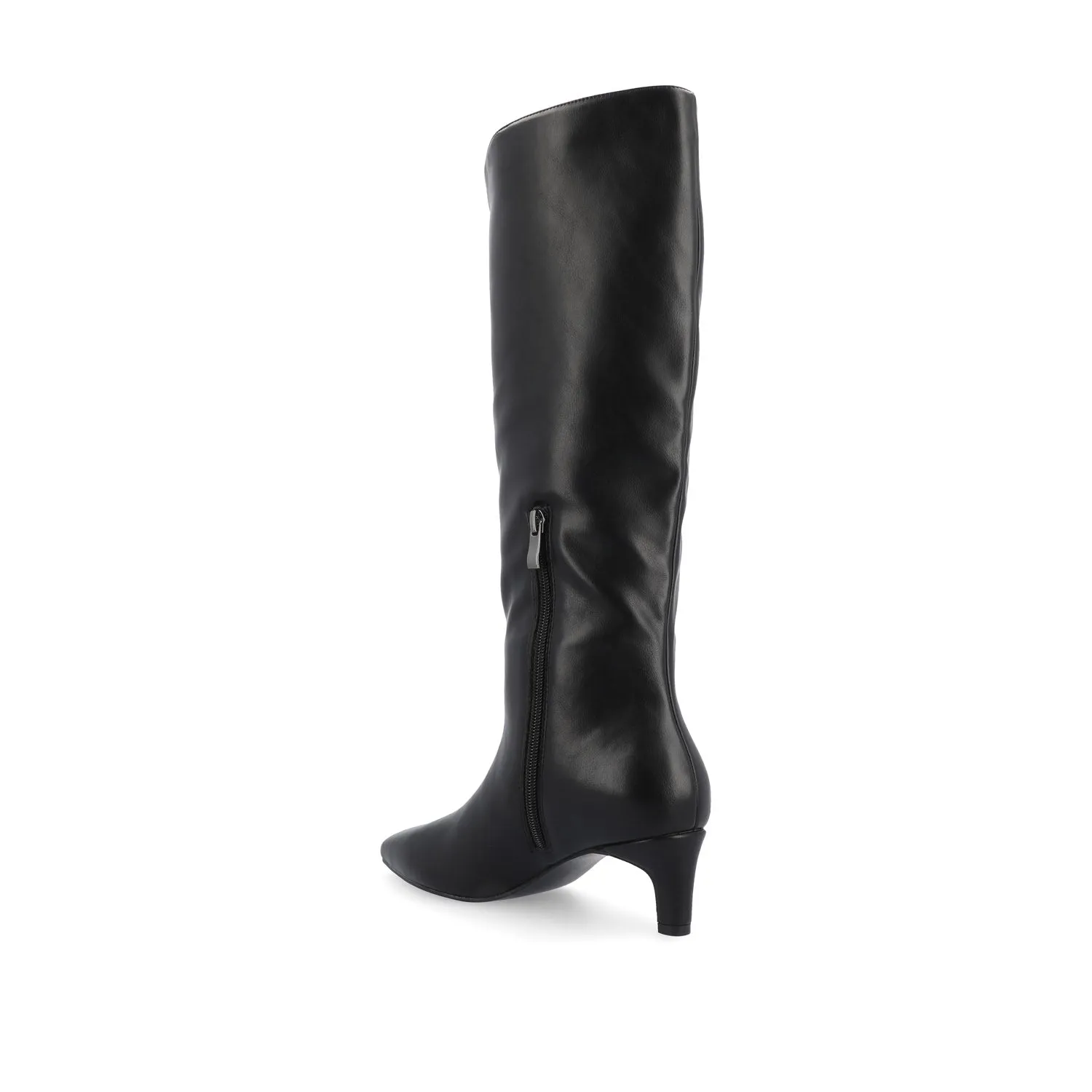 TULLIP KNEE HIGH BOOTS IN FAUX LEATHER forest vibe