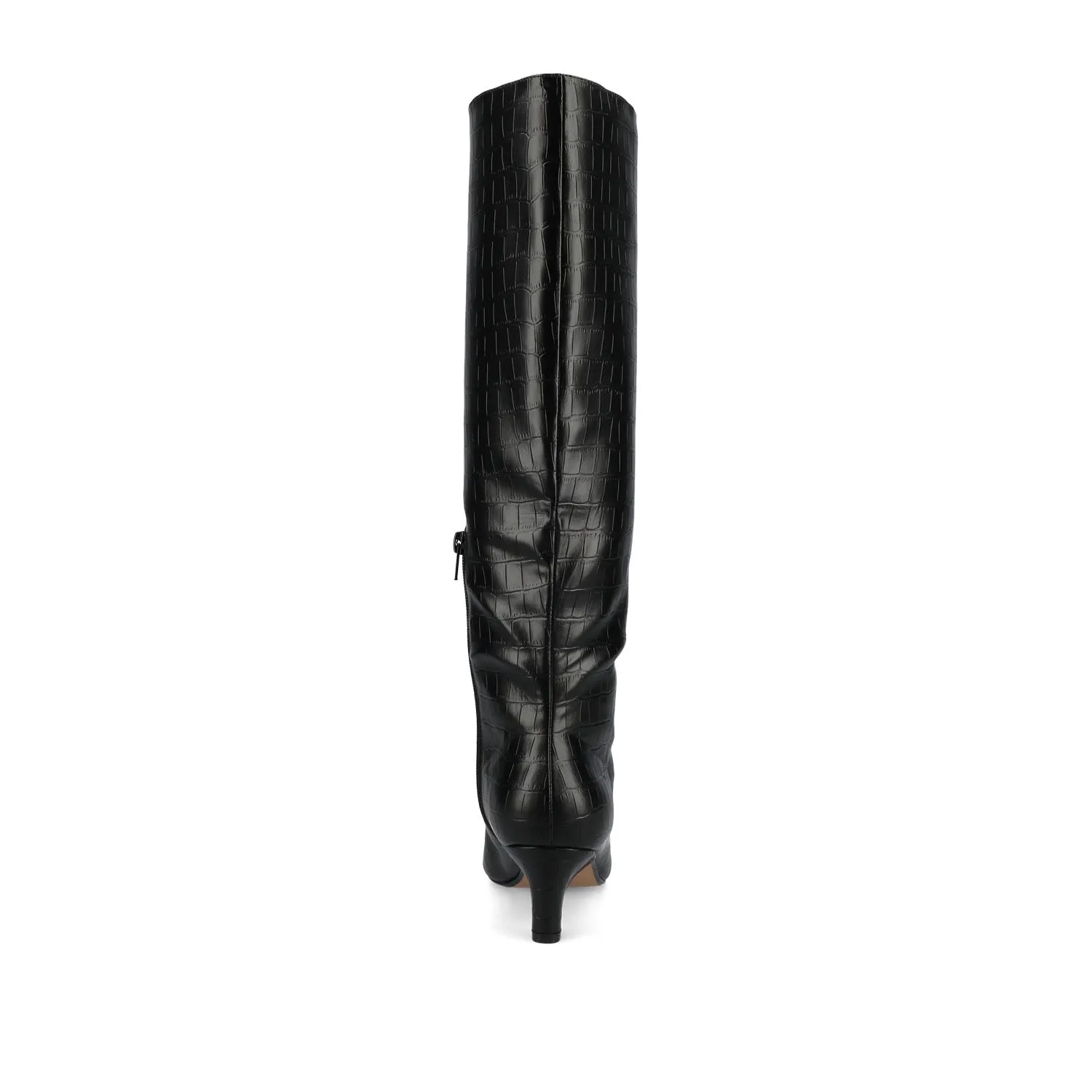TULLIP KNEE HIGH BOOTS IN FAUX LEATHER forest vibe