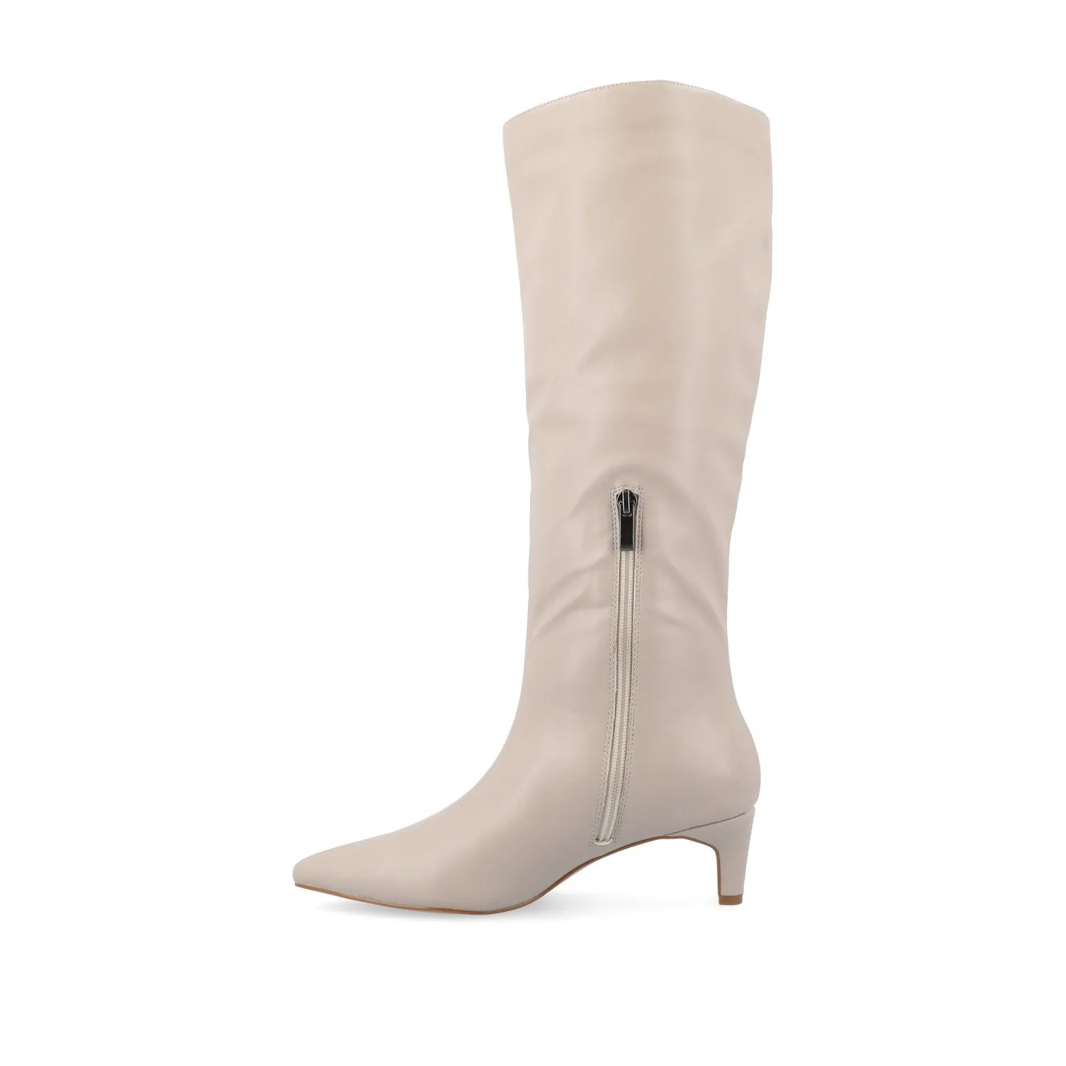 TULLIP KNEE HIGH BOOTS IN FAUX LEATHER forest vibe