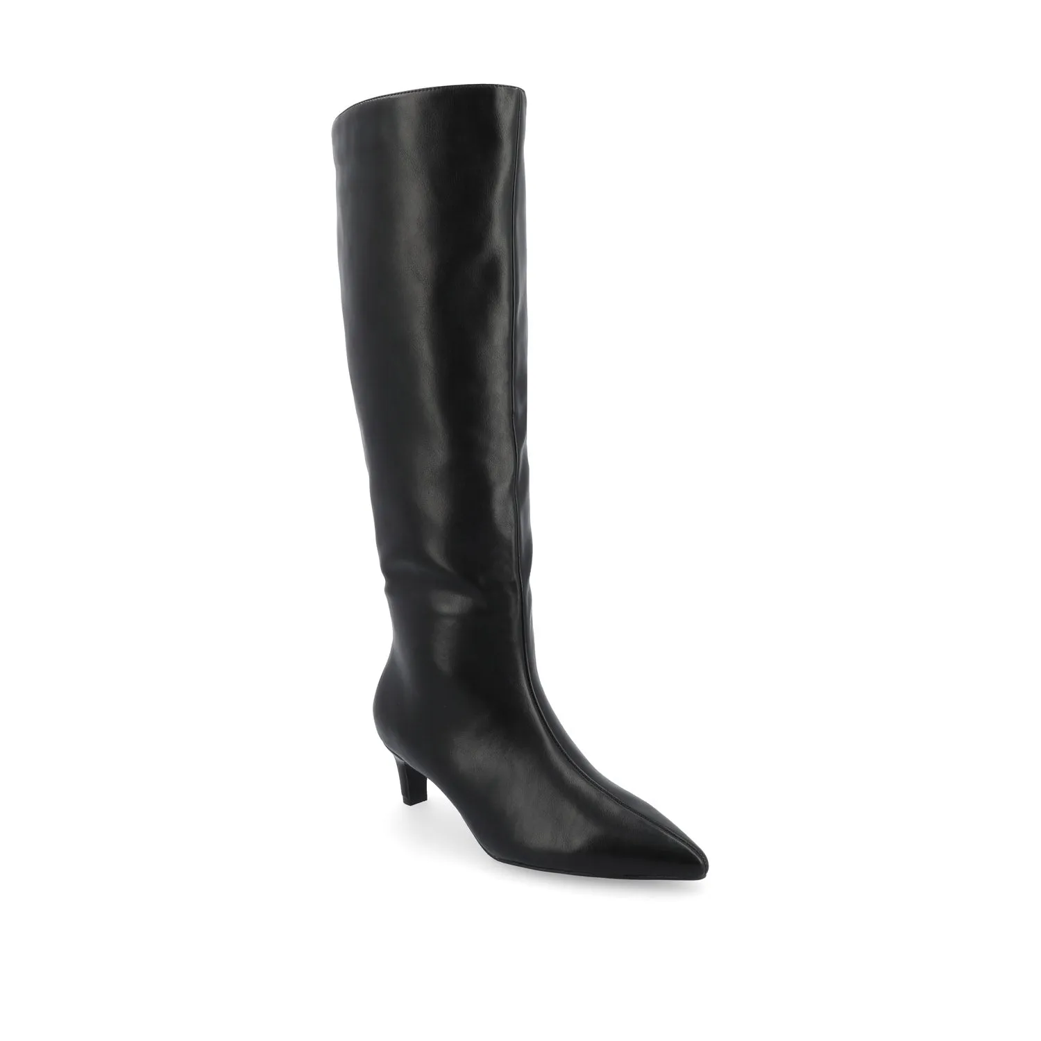 TULLIP KNEE HIGH BOOTS IN FAUX LEATHER forest vibe