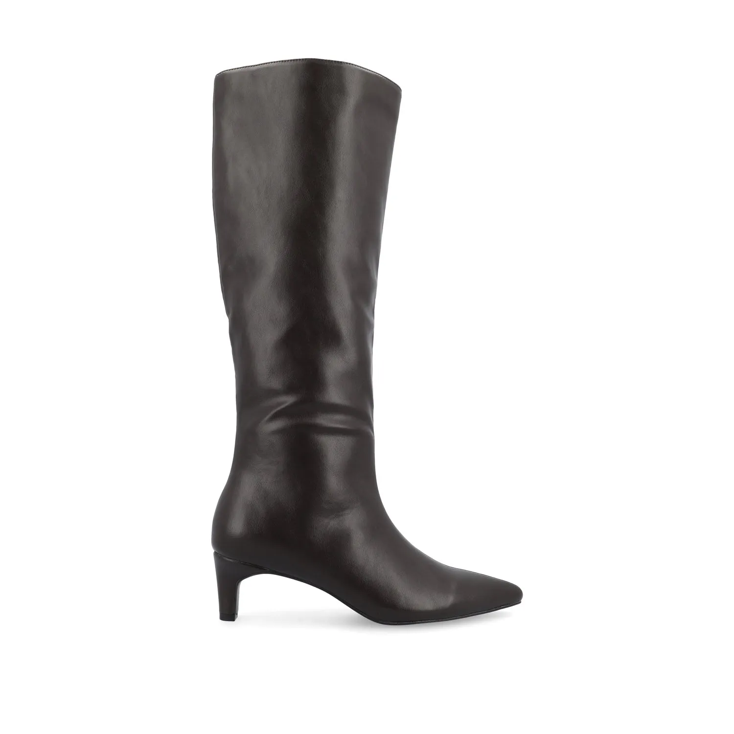 TULLIP KNEE HIGH BOOTS IN FAUX LEATHER forest vibe