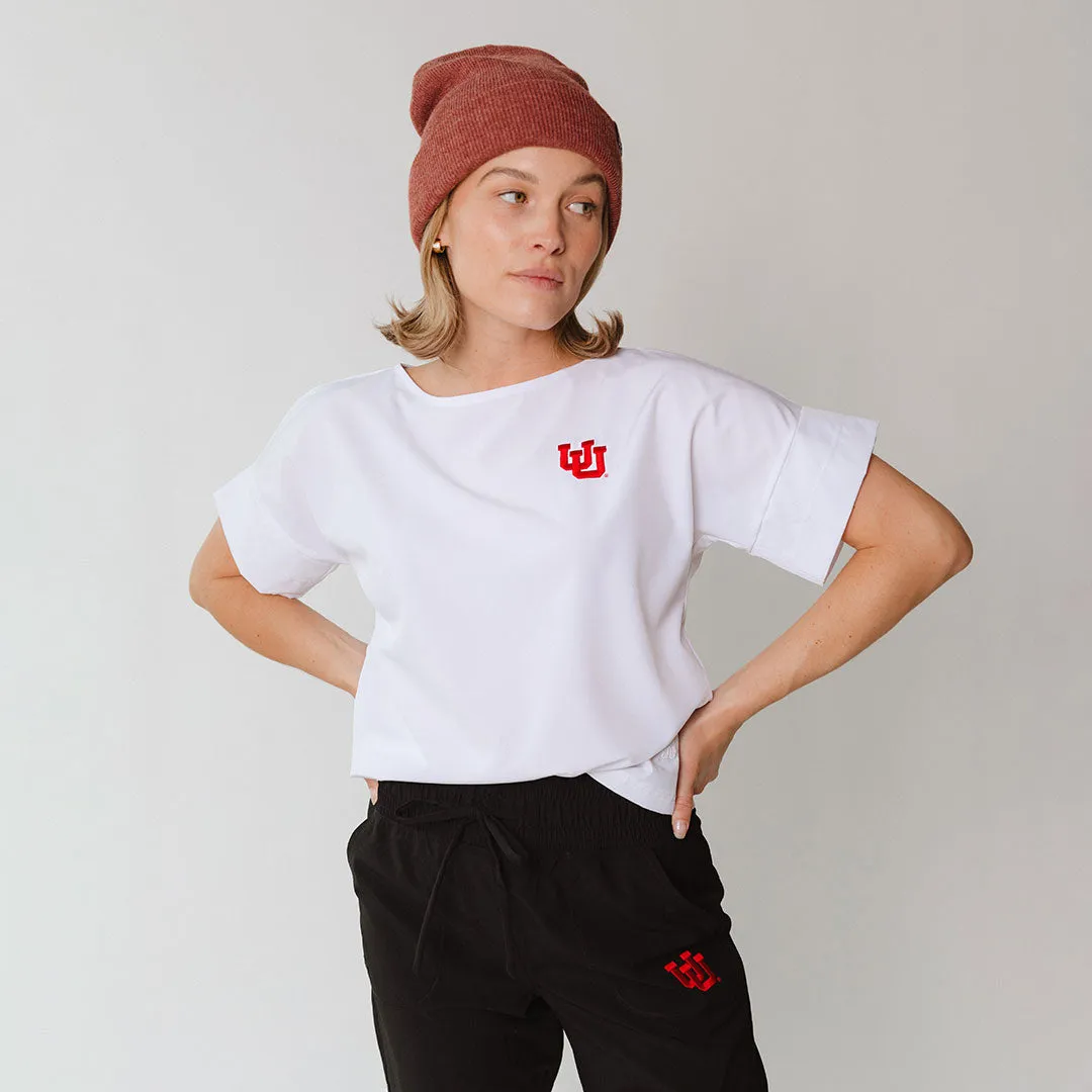 Utah Boss Tee, White bold font