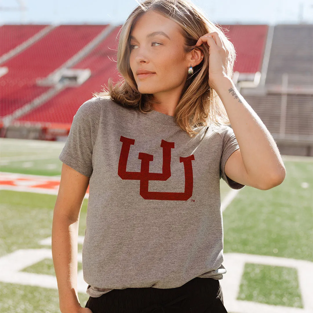 Utah Boyfriend Tee, Grey core item