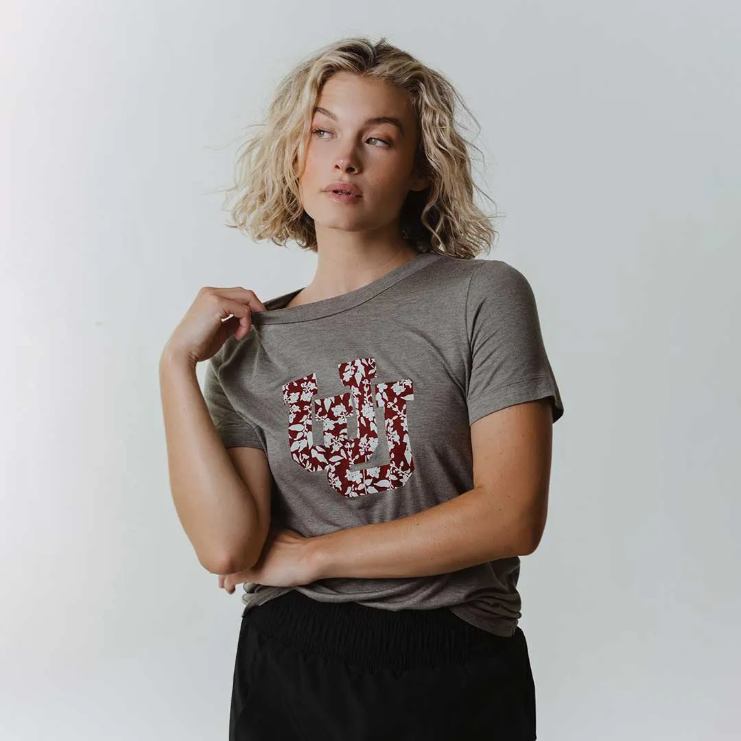 Utah Boyfriend Tee, Grey U of U core item