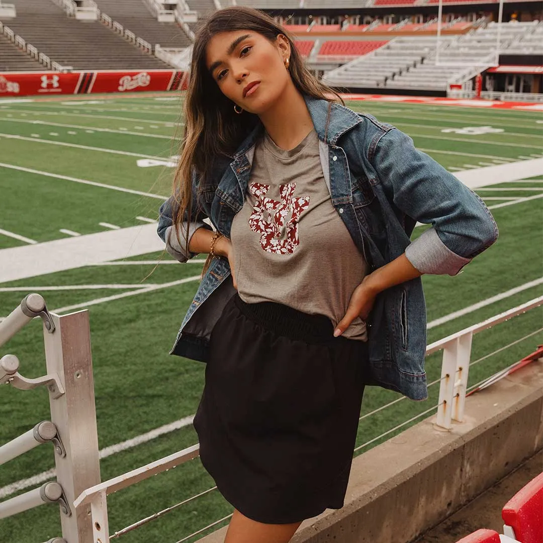Utah Boyfriend Tee, Grey U of U core item
