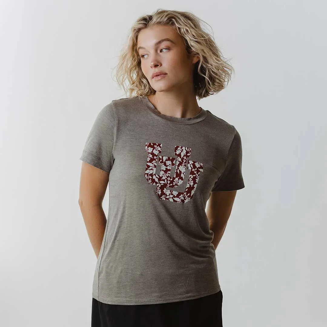 Utah Boyfriend Tee, Grey U of U core item