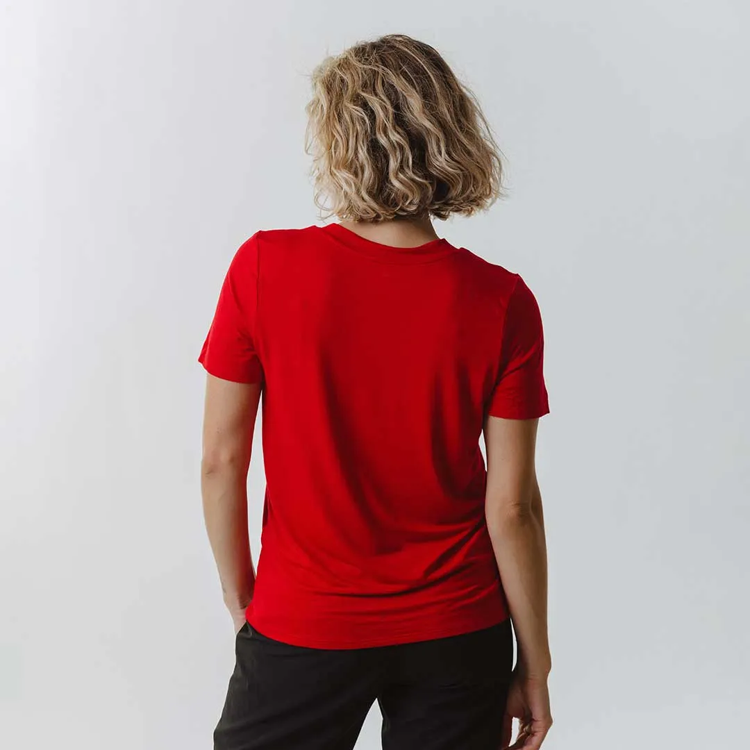 Utah Boyfriend Tee, Red University weekend chill