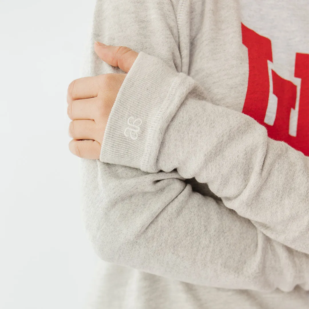 Utah Campus Crew, Heather Grey UU zip mode