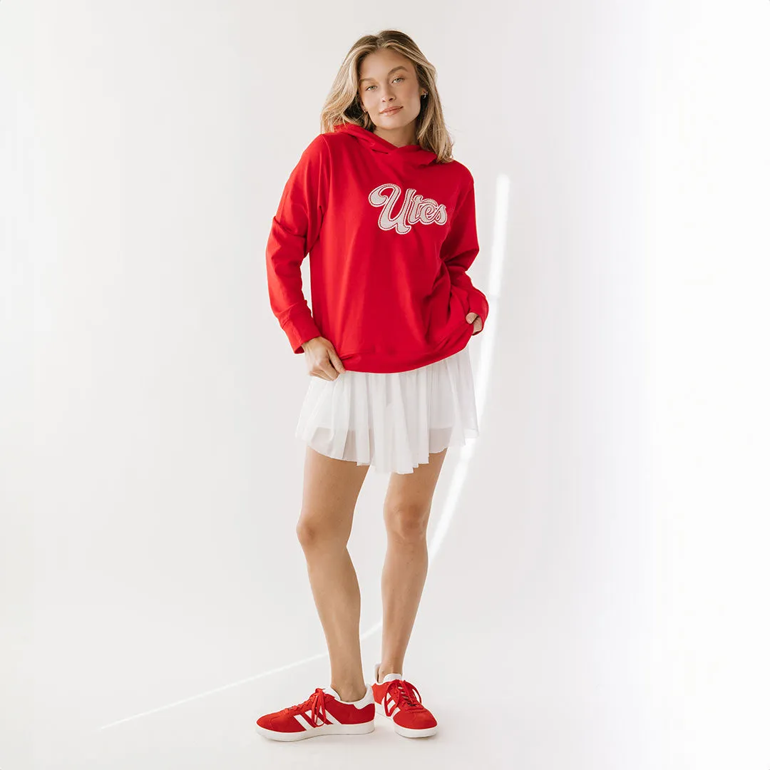 Utah Embroidered City Pullover, Crimson urban rebel