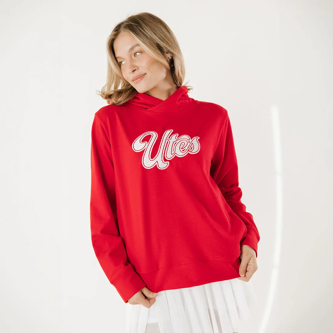 Utah Embroidered City Pullover, Crimson urban rebel